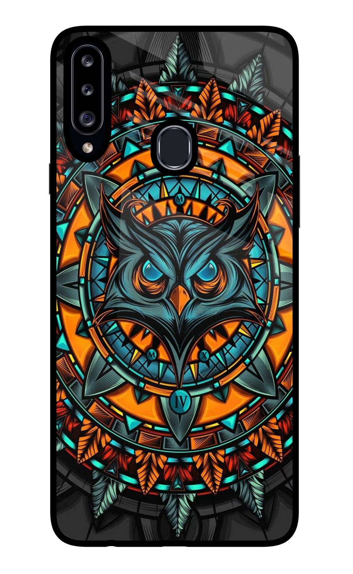 Angry Owl Art Samsung A20s Glass Case - Angry Owl Art Samsung A20s Glass Case Angry Owl Art Samsung A20s Glass Case
