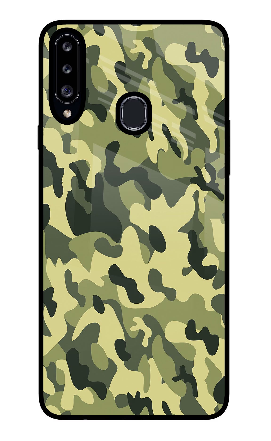Camouflage Samsung A20s Glass Case - Camouflage Samsung A20s Glass Case Camouflage Samsung A20s Glass Case