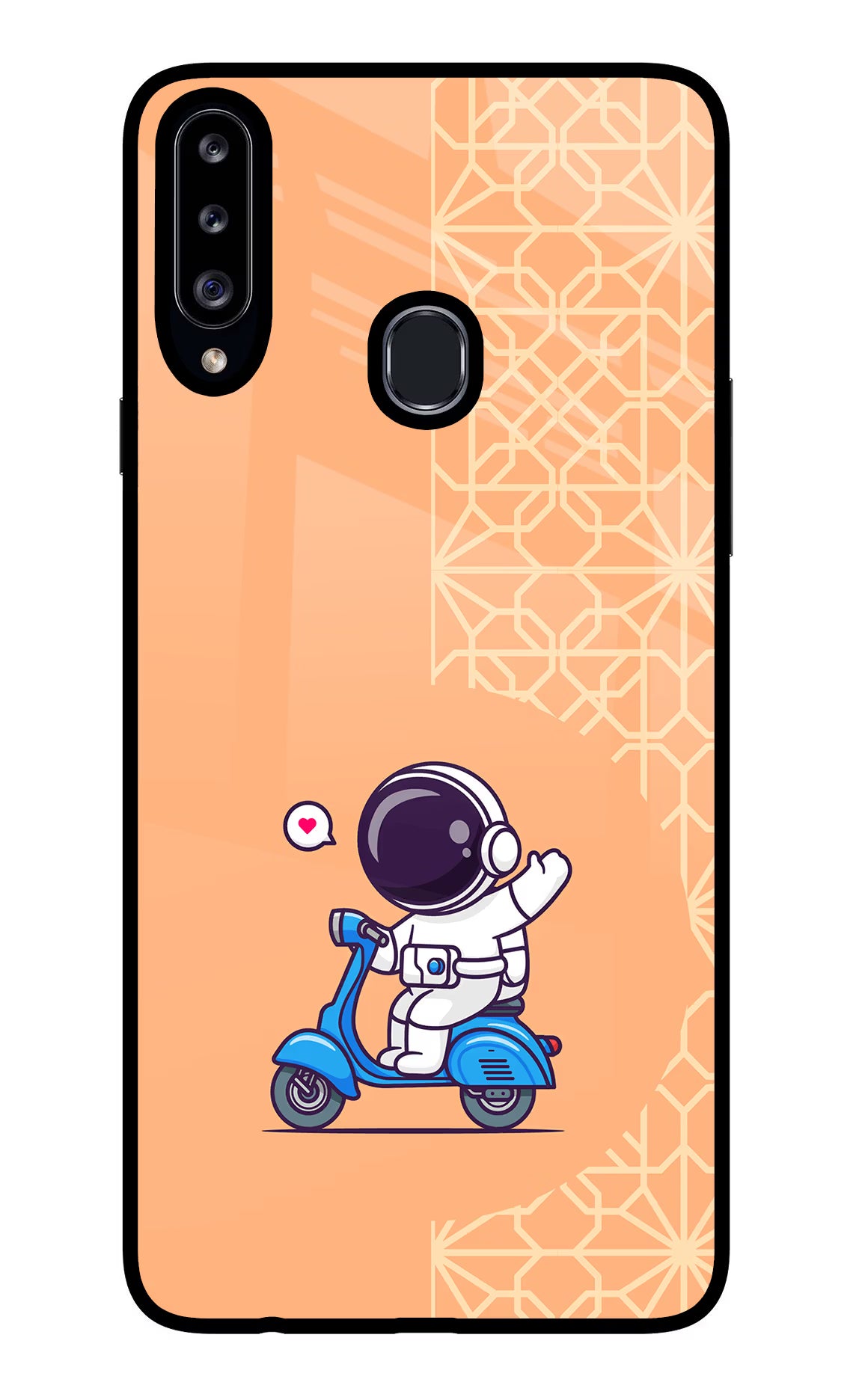 Cute Astronaut Riding Samsung A20s Glass Case - Cute Astronaut Riding Samsung A20s Glass Case Cute Astronaut Riding Samsung A20s Glass Case