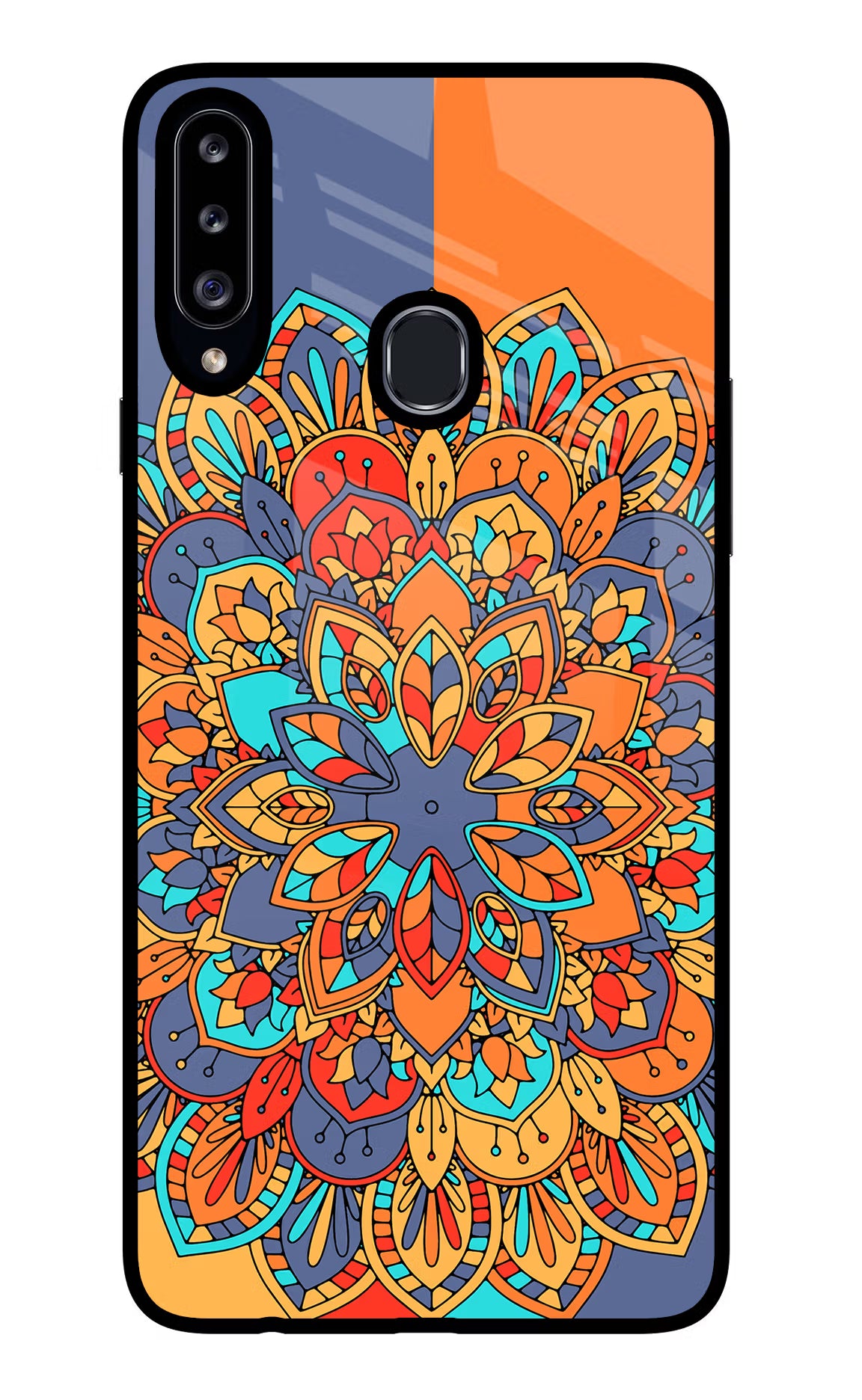 Color Mandala Samsung A20s Glass Case - Color Mandala Samsung A20s Glass Case Color Mandala Samsung A20s Glass Case