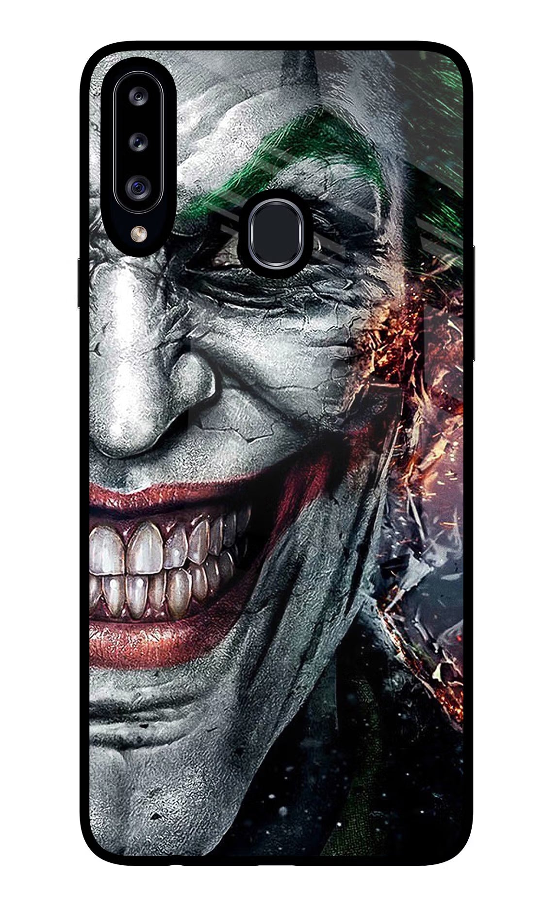 Joker Cam Samsung A20s Glass Case - Joker Cam Samsung A20s Glass Case Joker Cam Samsung A20s Glass Case