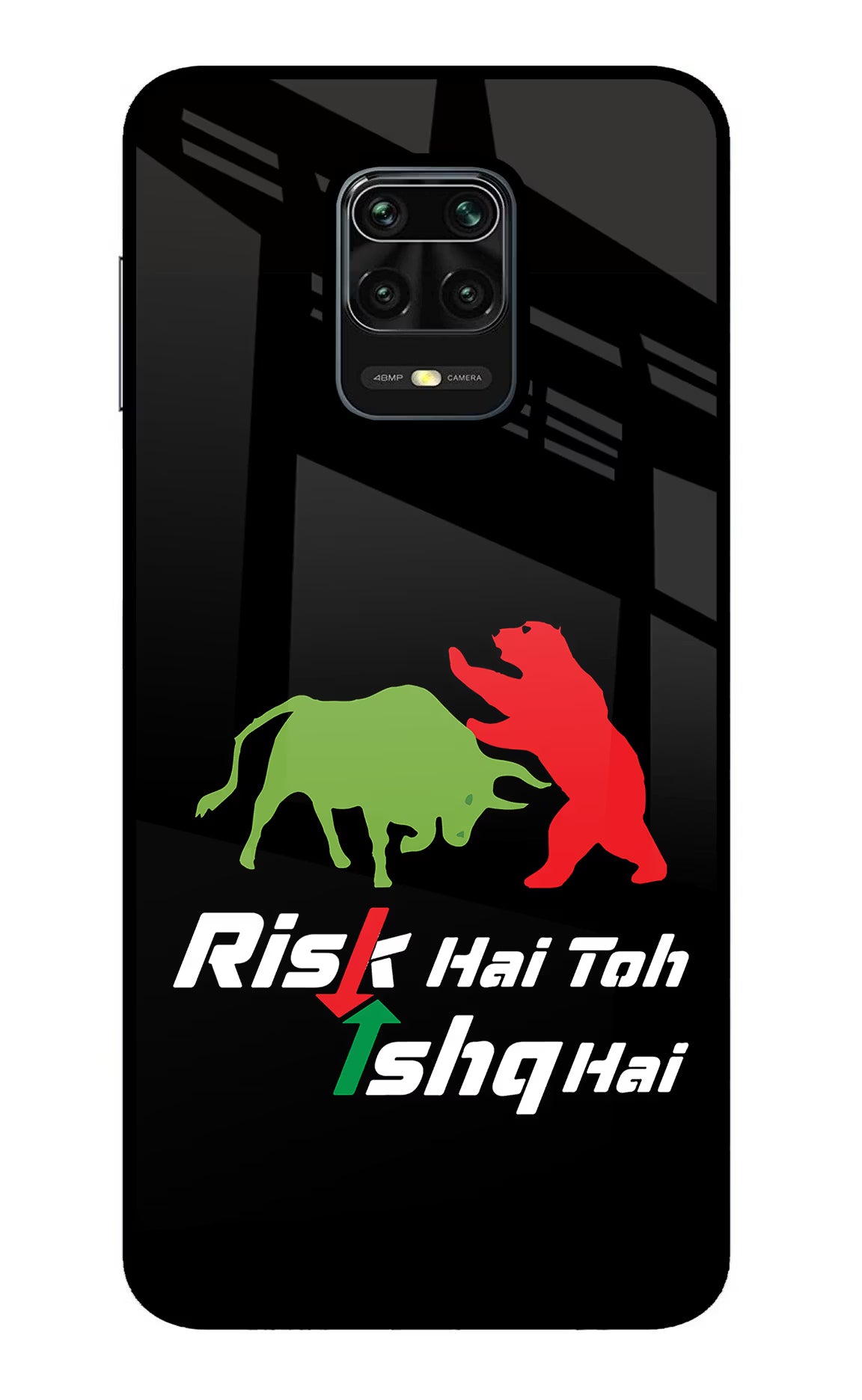 Risk Hai Toh Ishq Hai Redmi Note 9 Pro/Pro Max Glass Case - Risk Hai Toh Ishq Hai Redmi Note 9 Pro/Pro Max Glass Case Risk Hai Toh Ishq Hai Redmi Note 9 Pro/Pro Max Glass Case