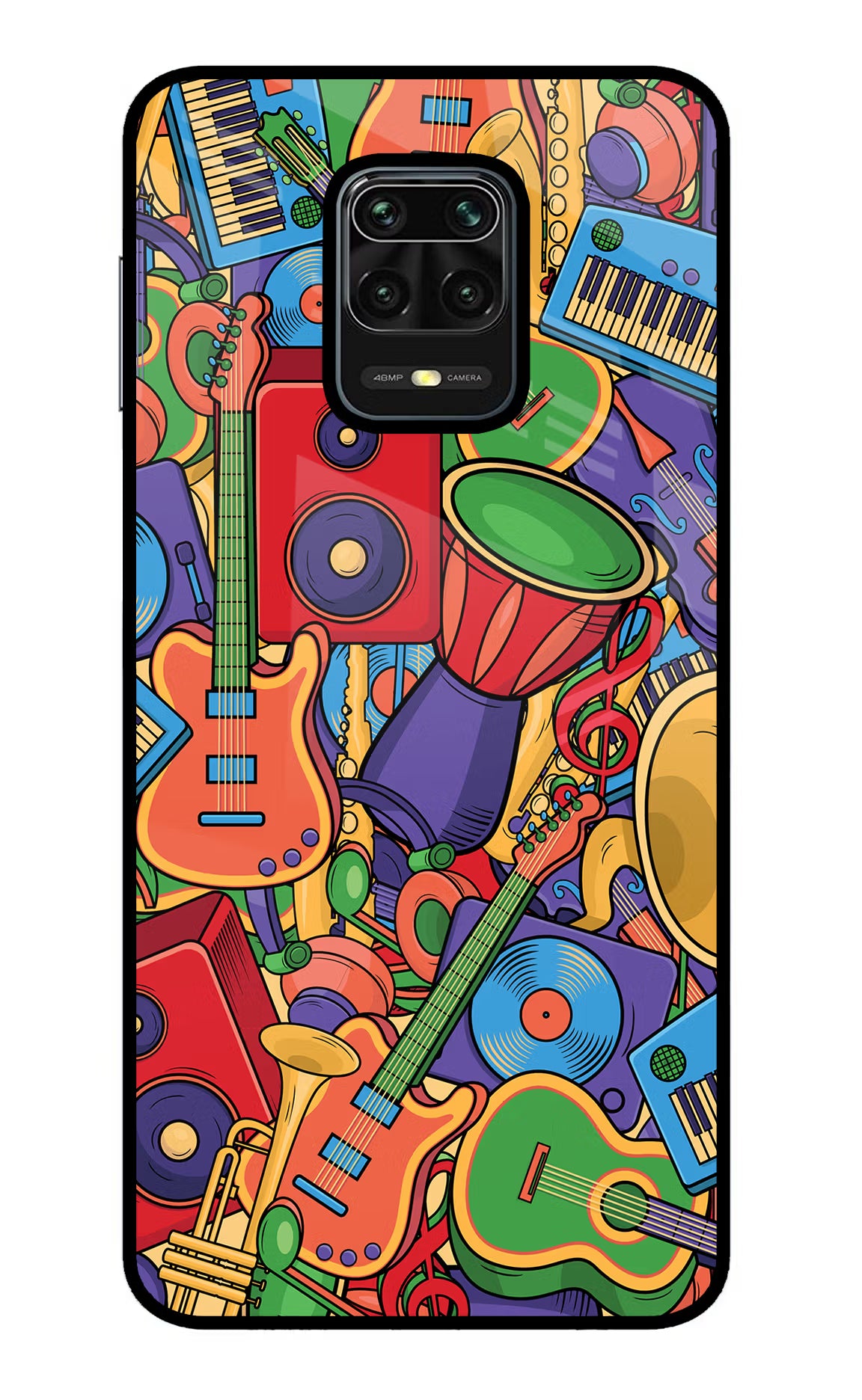 Music Instrument Doodle Redmi Note 9 Pro/Pro Max Glass Case - Music Instrument Doodle Redmi Note 9 Pro/Pro Max Glass Case Music Instrument Doodle Redmi Note 9 Pro/Pro Max Glass Case