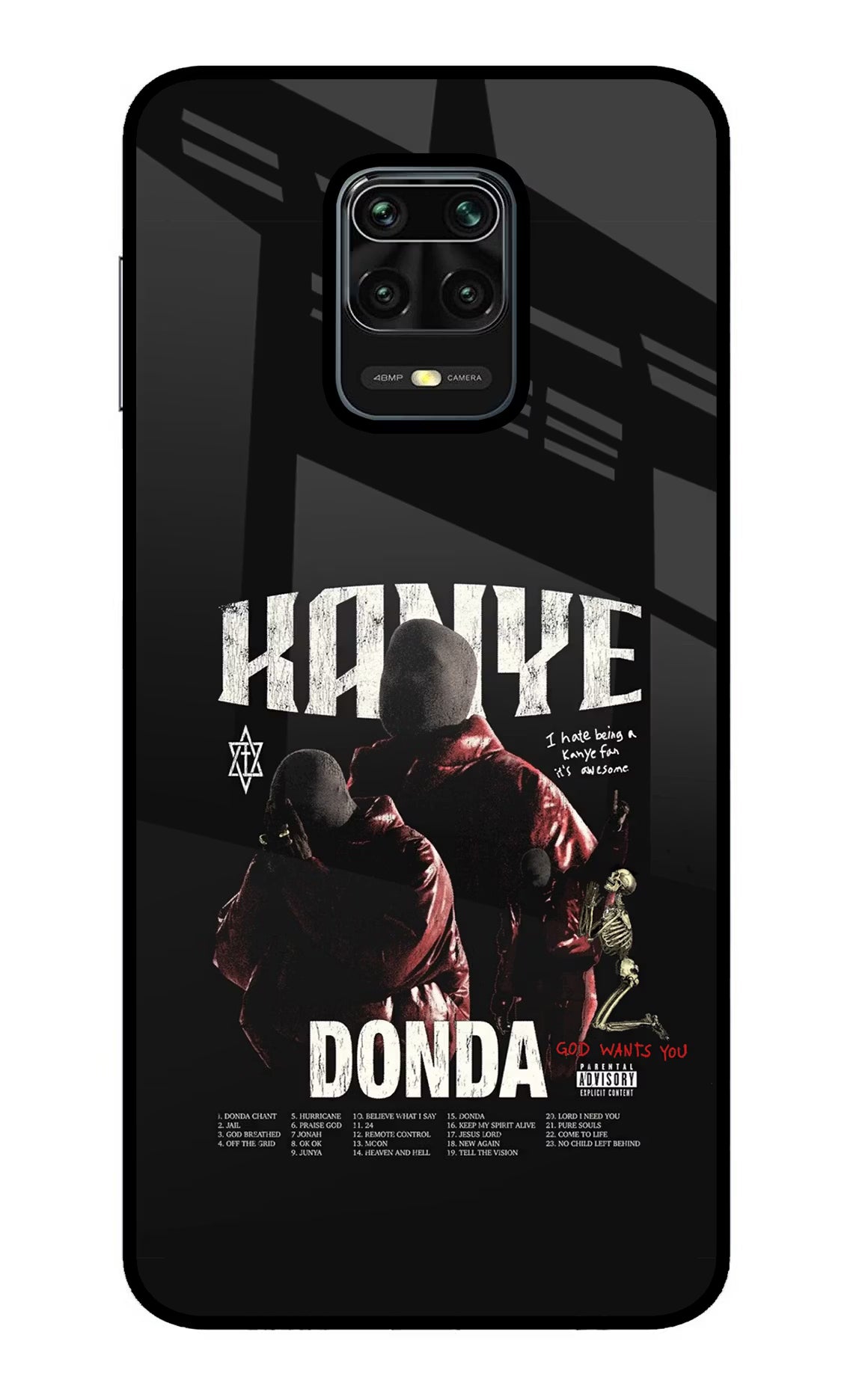 Donda Kanye West Redmi Note 9 Pro/Pro Max Glass Case - Donda Kanye West Redmi Note 9 Pro/Pro Max Glass Case Donda Kanye West Redmi Note 9 Pro/Pro Max Glass Case
