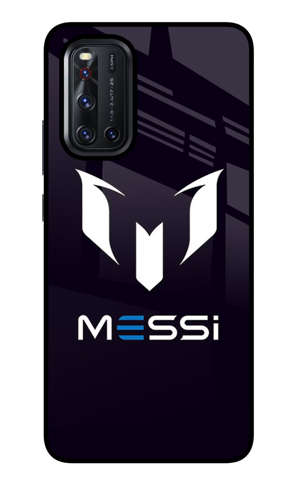 Messi Logo Vivo V19 Back Cover - Messi Logo Vivo V19 Glass Case Back Cover by Casekaro Messi Logo Vivo V19 Glass Case Back Cover by Casekaro