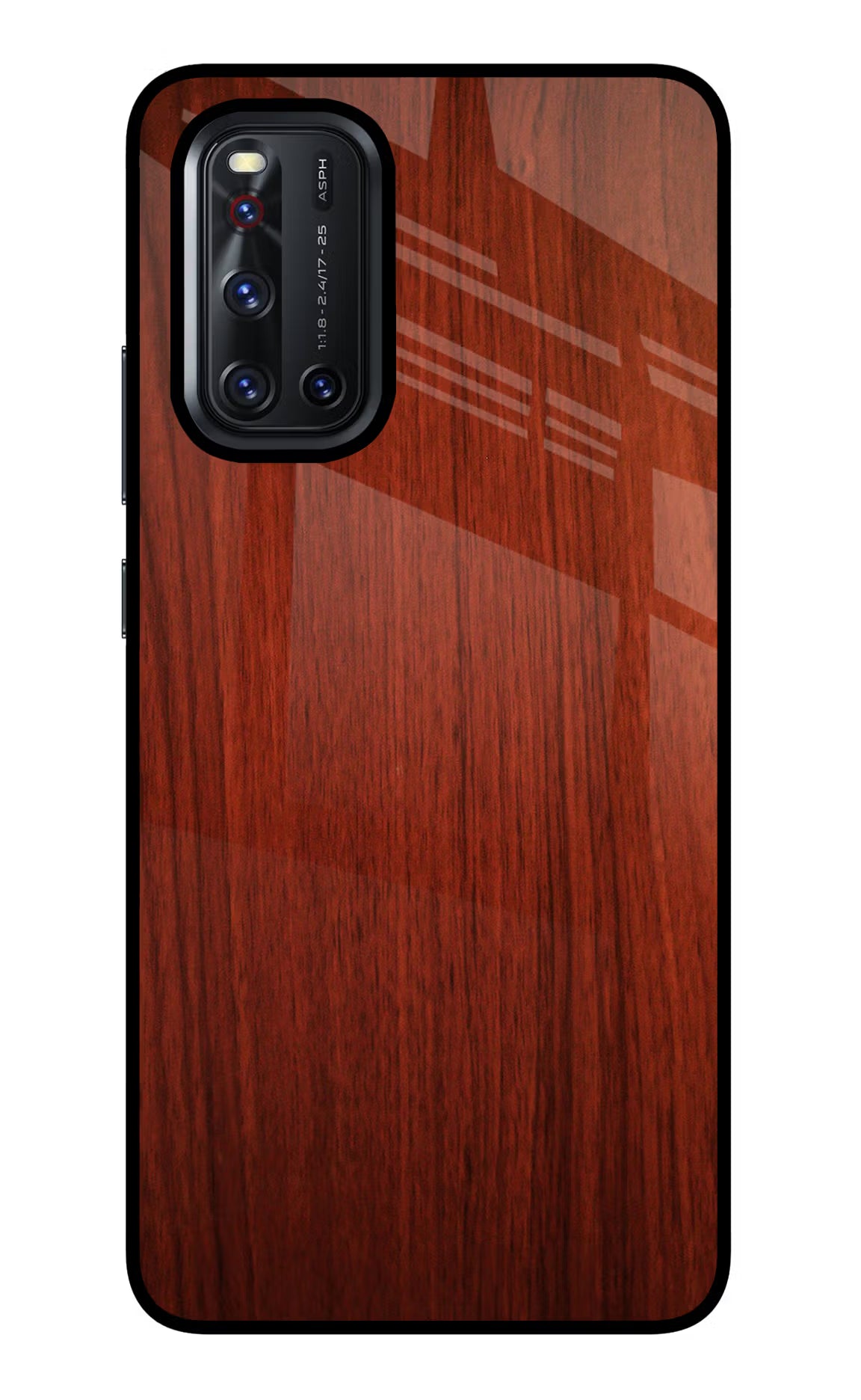 Wooden Plain Pattern Vivo V19 Glass Case - Wooden Plain Pattern Vivo V19 Glass Case Wooden Plain Pattern Vivo V19 Glass Case