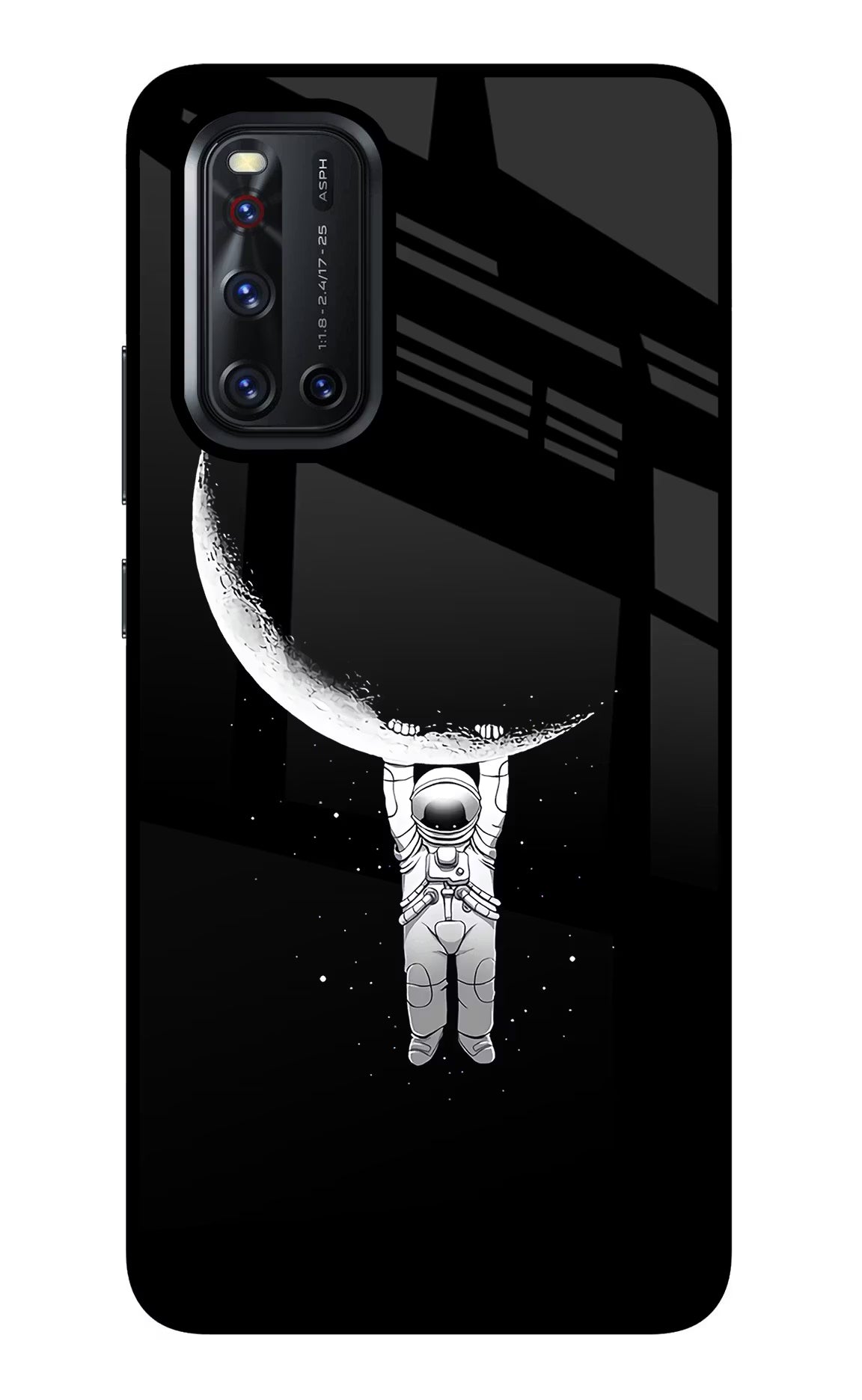 Moon Space Vivo V19 Back Cover - Moon Space Vivo V19 Glass Case Back Cover by Casekaro Moon Space Vivo V19 Glass Case Back Cover by Casekaro