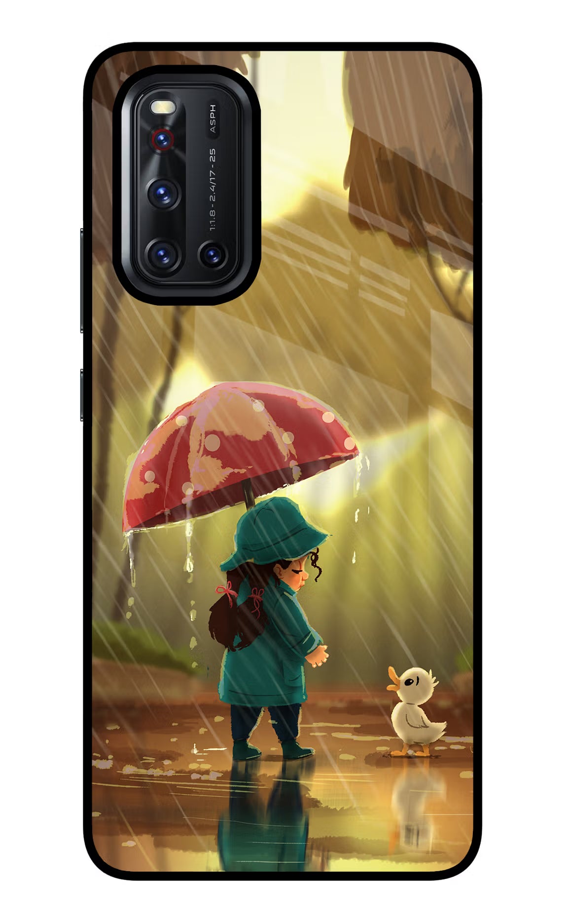 Rainy Day Vivo V19 Glass Case - Rainy Day Vivo V19 Glass Case Rainy Day Vivo V19 Glass Case