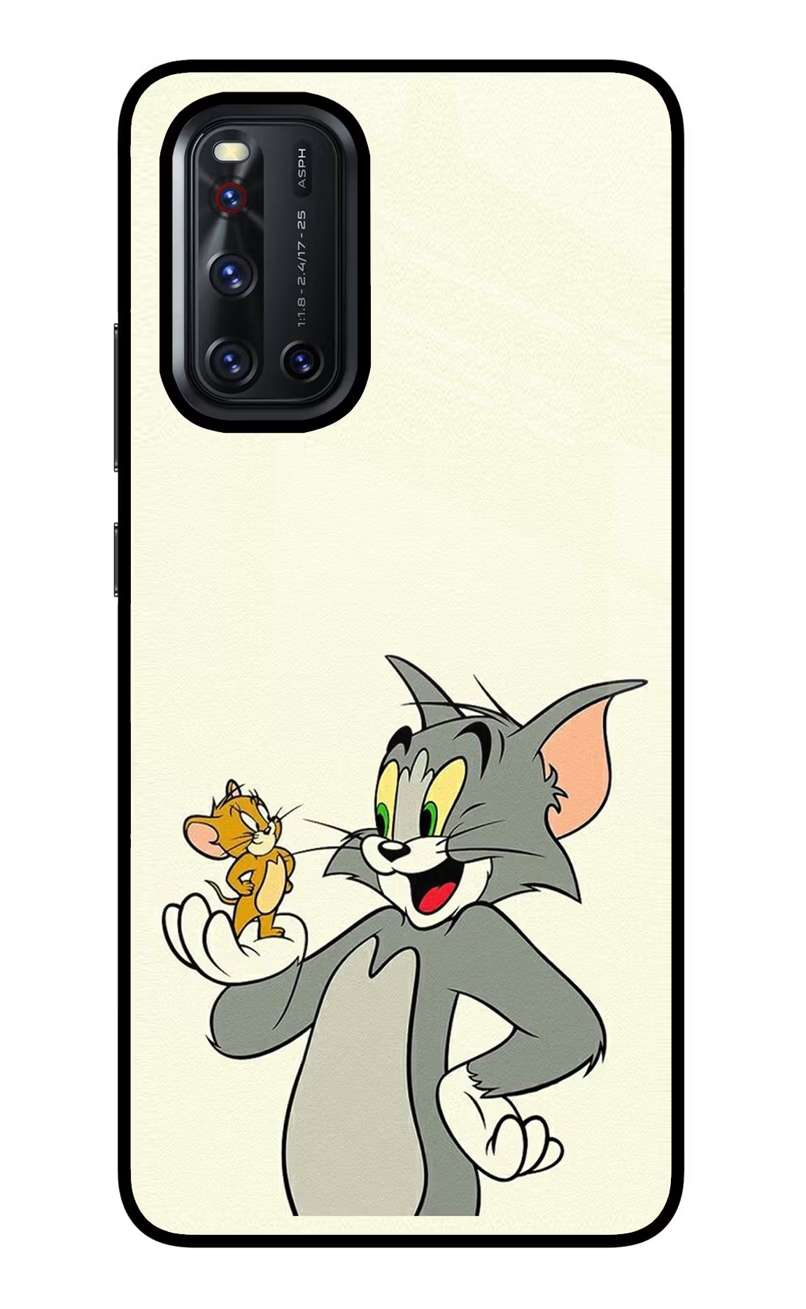 Tom & Jerry Vivo V19 Back Cover - Tom & Jerry Vivo V19 Glass Case Back Cover by Casekaro Tom & Jerry Vivo V19 Glass Case Back Cover by Casekaro