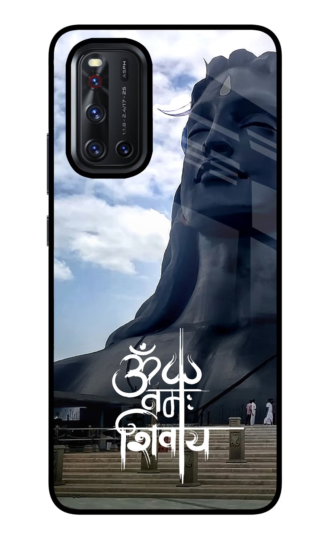 Om Namah Shivay Vivo V19 Back Cover - Om Namah Shivay Vivo V19 Glass Case Back Cover by Casekaro Om Namah Shivay Vivo V19 Glass Case Back Cover by Casekaro