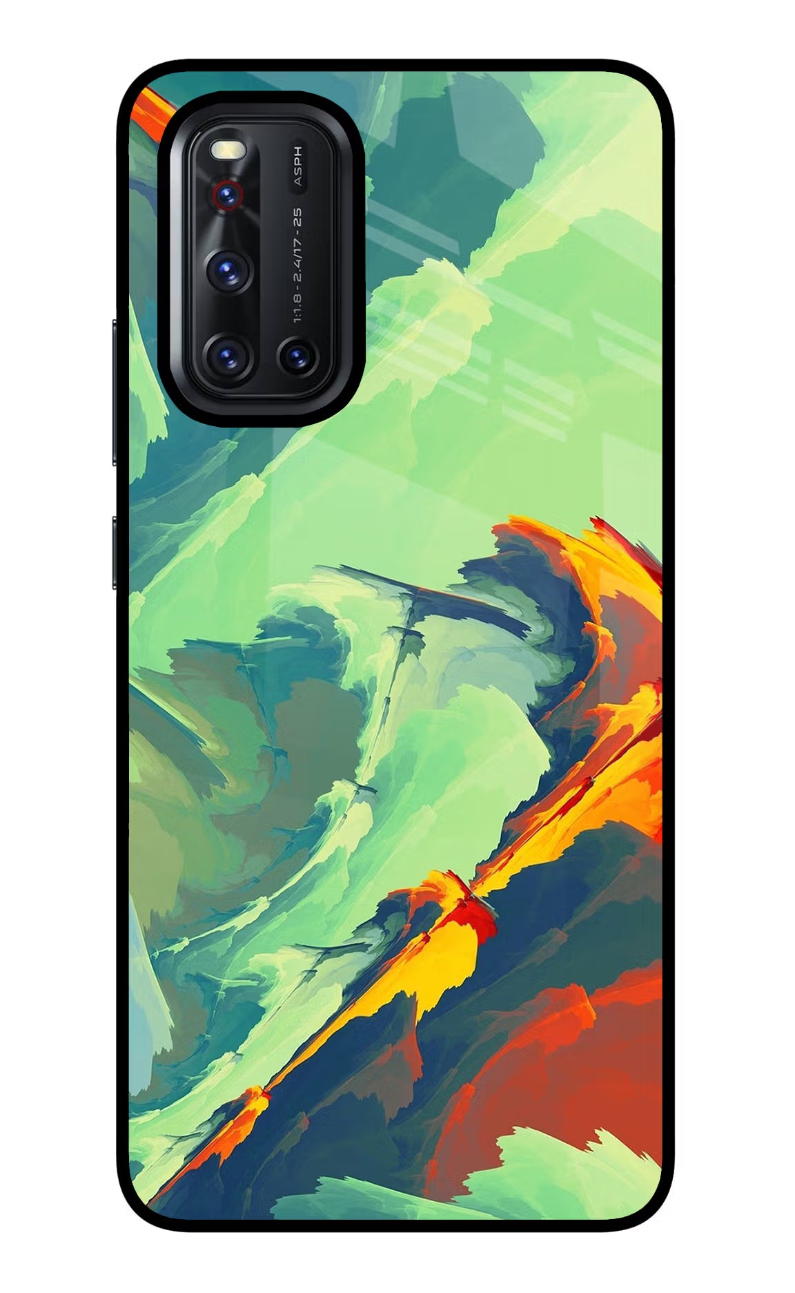 Paint Art Vivo V19 Glass Case - Paint Art Vivo V19 Glass Case Paint Art Vivo V19 Glass Case