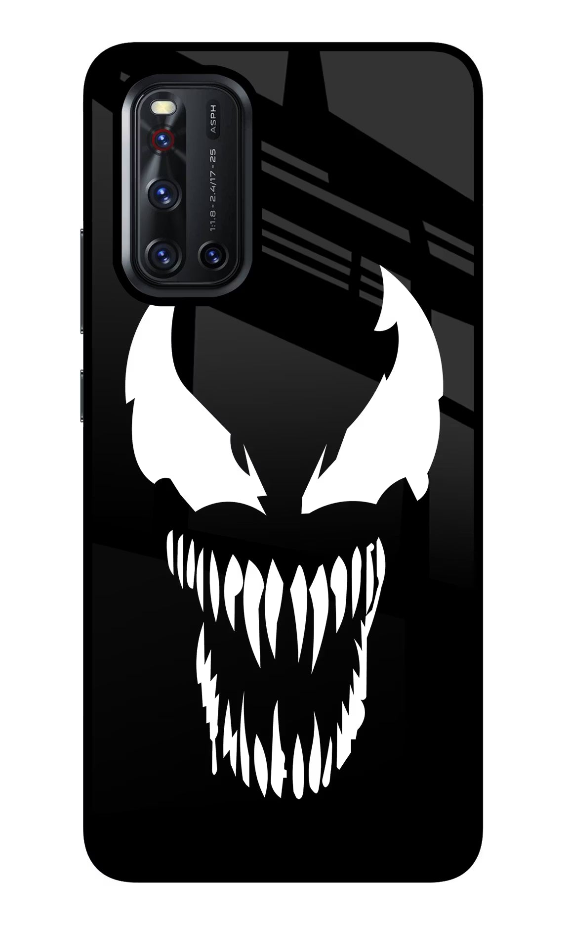 Venom Vivo V19 Back Cover - Venom Vivo V19 Glass Case Back Cover by Casekaro Venom Vivo V19 Glass Case Back Cover by Casekaro