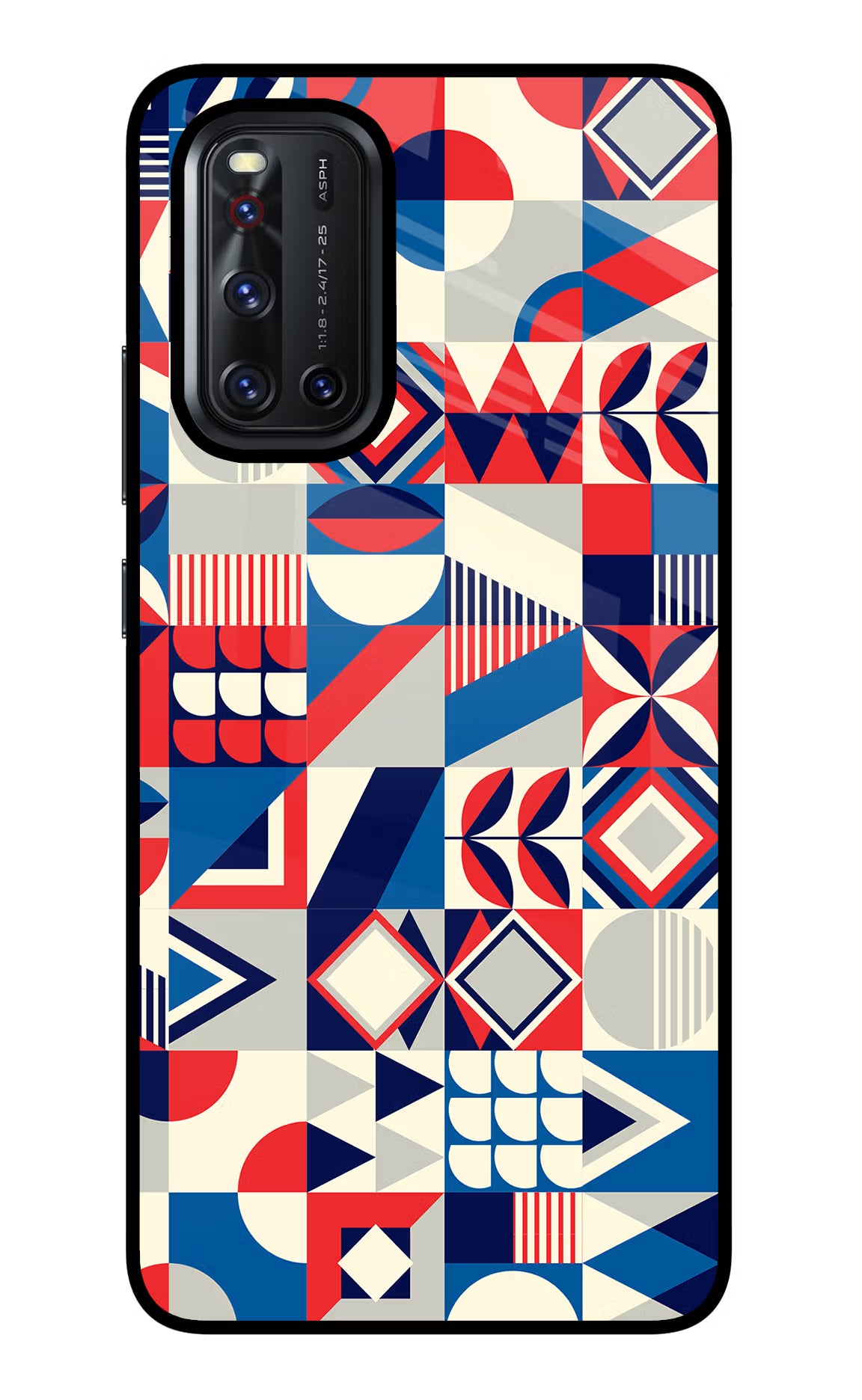 Colorful Pattern Vivo V19 Back Cover - Colorful Pattern Vivo V19 Glass Case Back Cover by Casekaro Colorful Pattern Vivo V19 Glass Case Back Cover by Casekaro