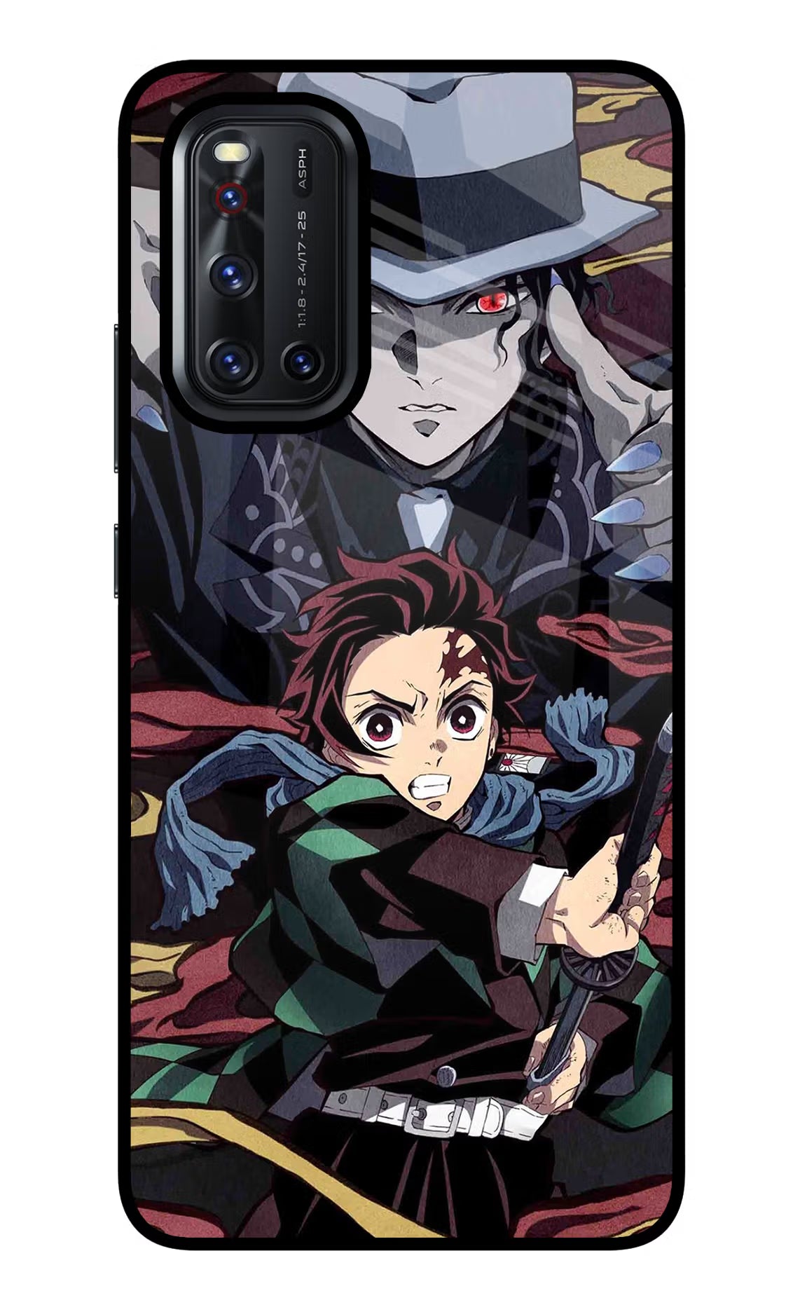 Demon Slayer Vivo V19 Glass Case - Demon Slayer Vivo V19 Glass Case Demon Slayer Vivo V19 Glass Case