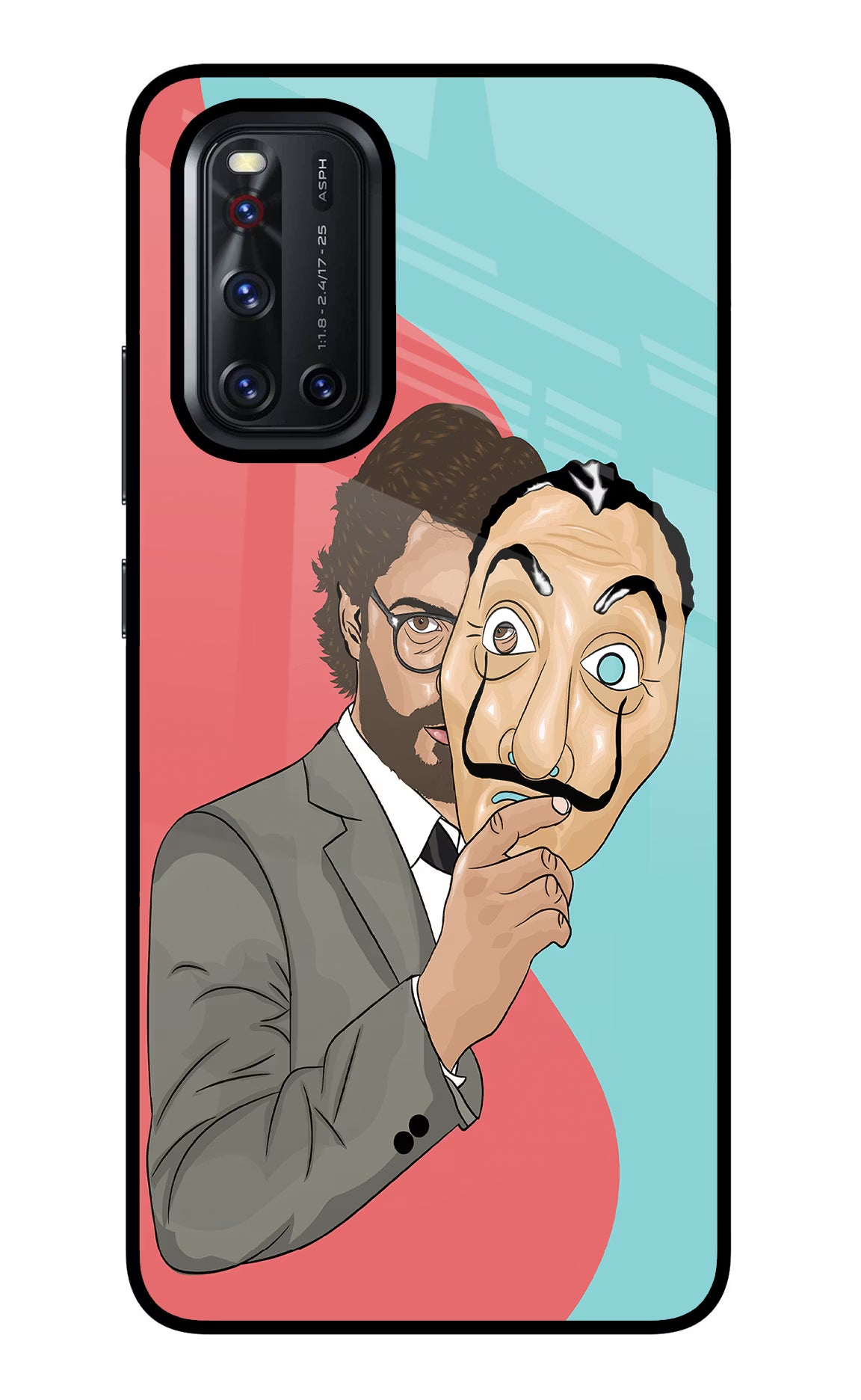 Professor Vivo V19 Back Cover - Professor Vivo V19 Glass Case Back Cover by Casekaro Professor Vivo V19 Glass Case Back Cover by Casekaro
