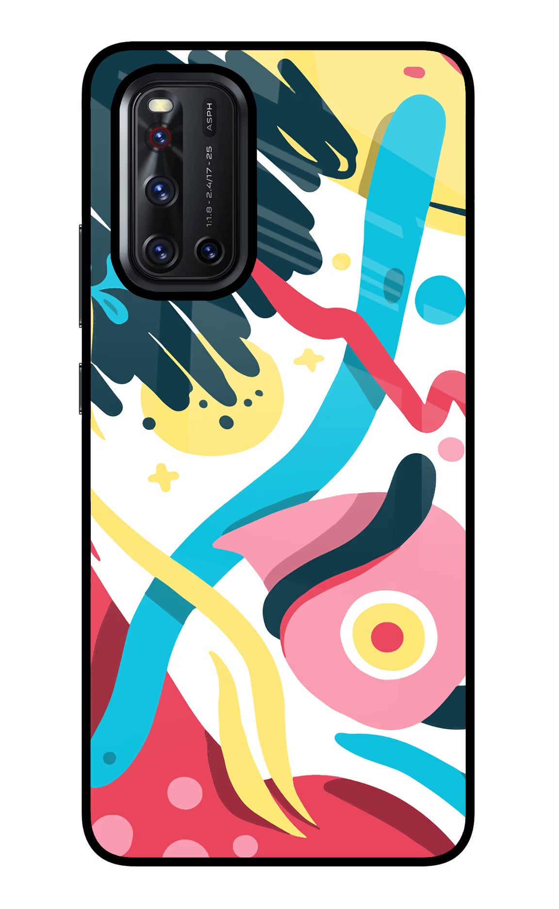 Trippy Vivo V19 Back Cover - Trippy Vivo V19 Glass Case Back Cover by Casekaro Trippy Vivo V19 Glass Case Back Cover by Casekaro