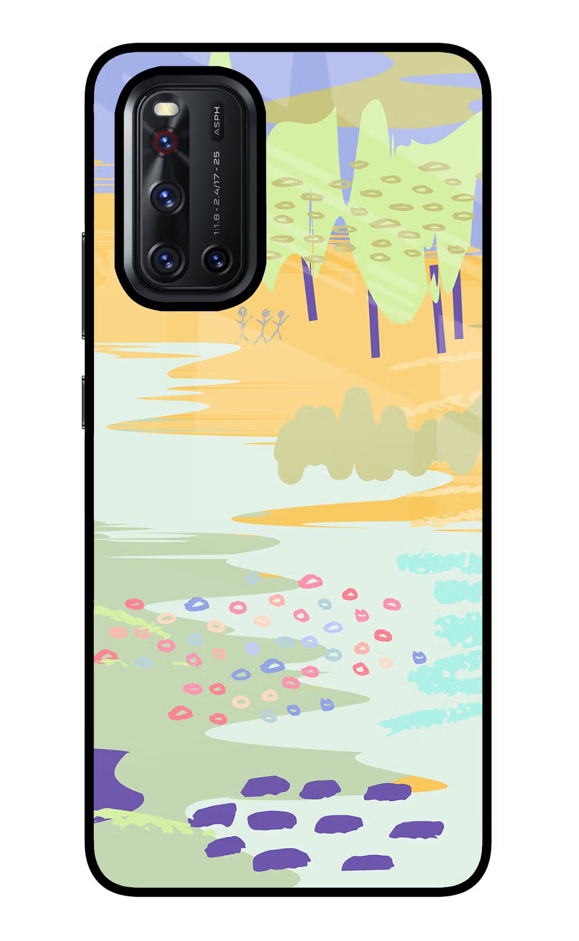 Scenery Vivo V19 Back Cover - Scenery Vivo V19 Glass Case Back Cover by Casekaro Scenery Vivo V19 Glass Case Back Cover by Casekaro