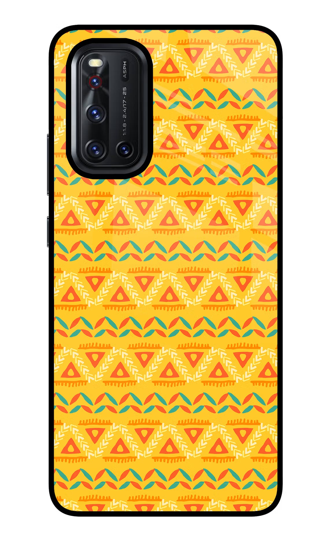 Tribal Pattern Vivo V19 Back Cover - Tribal Pattern Vivo V19 Glass Case Back Cover by Casekaro Tribal Pattern Vivo V19 Glass Case Back Cover by Casekaro