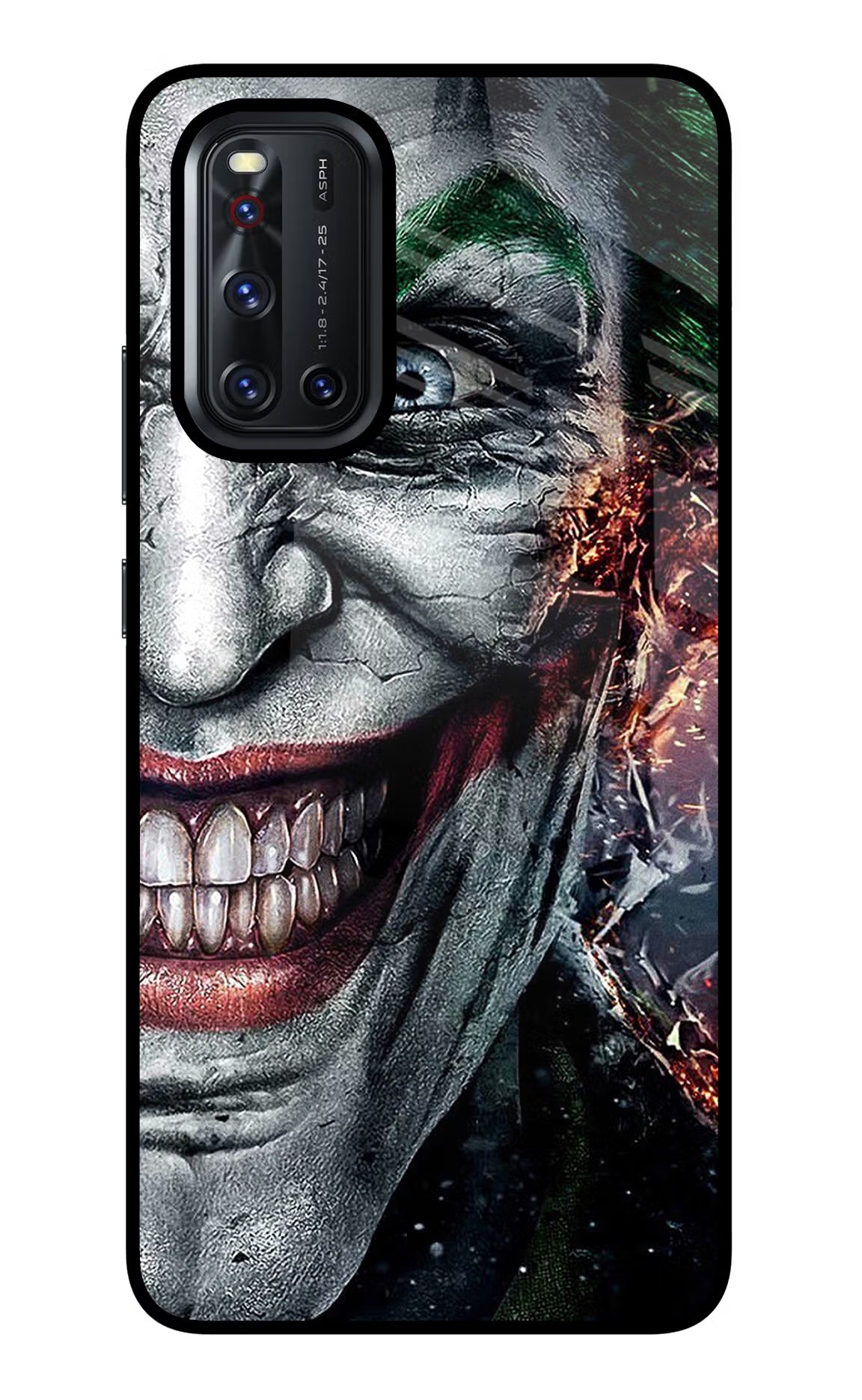 Joker Cam Vivo V19 Back Cover - Joker Cam Vivo V19 Glass Case Back Cover by Casekaro Joker Cam Vivo V19 Glass Case Back Cover by Casekaro
