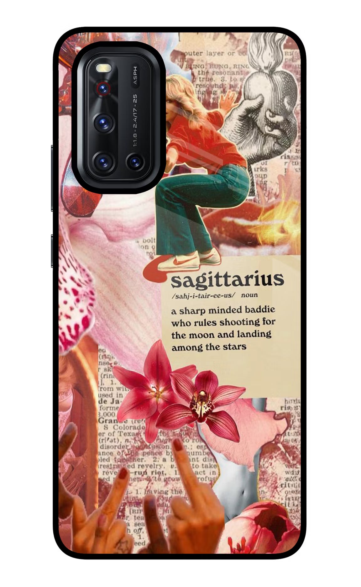 Sagittarius Zodiac Vivo V19 Glass Case - Sagittarius Zodiac Vivo V19 Glass Case Sagittarius Zodiac Vivo V19 Glass Case