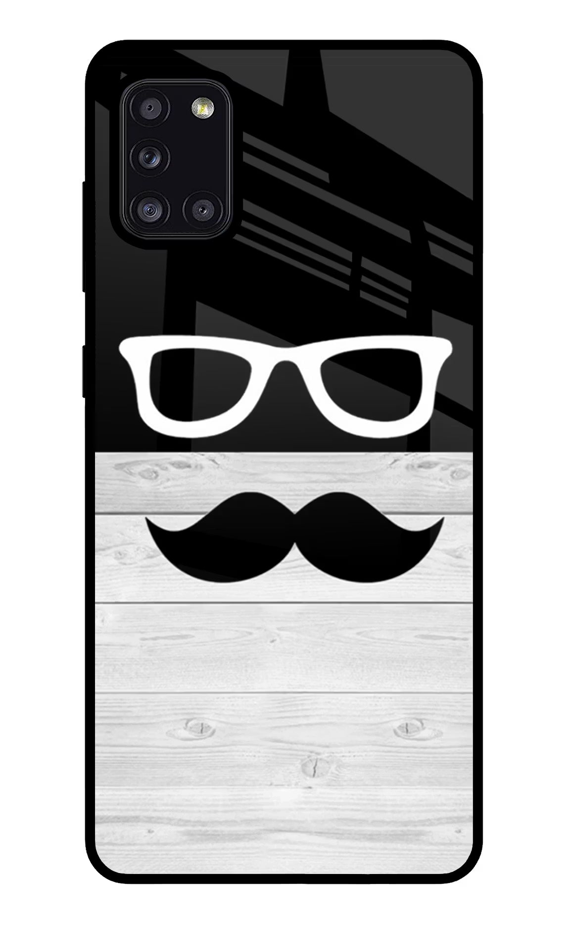 Mustache Samsung A31 Glass Case - Mustache Samsung A31 Glass Case Mustache Samsung A31 Glass Case