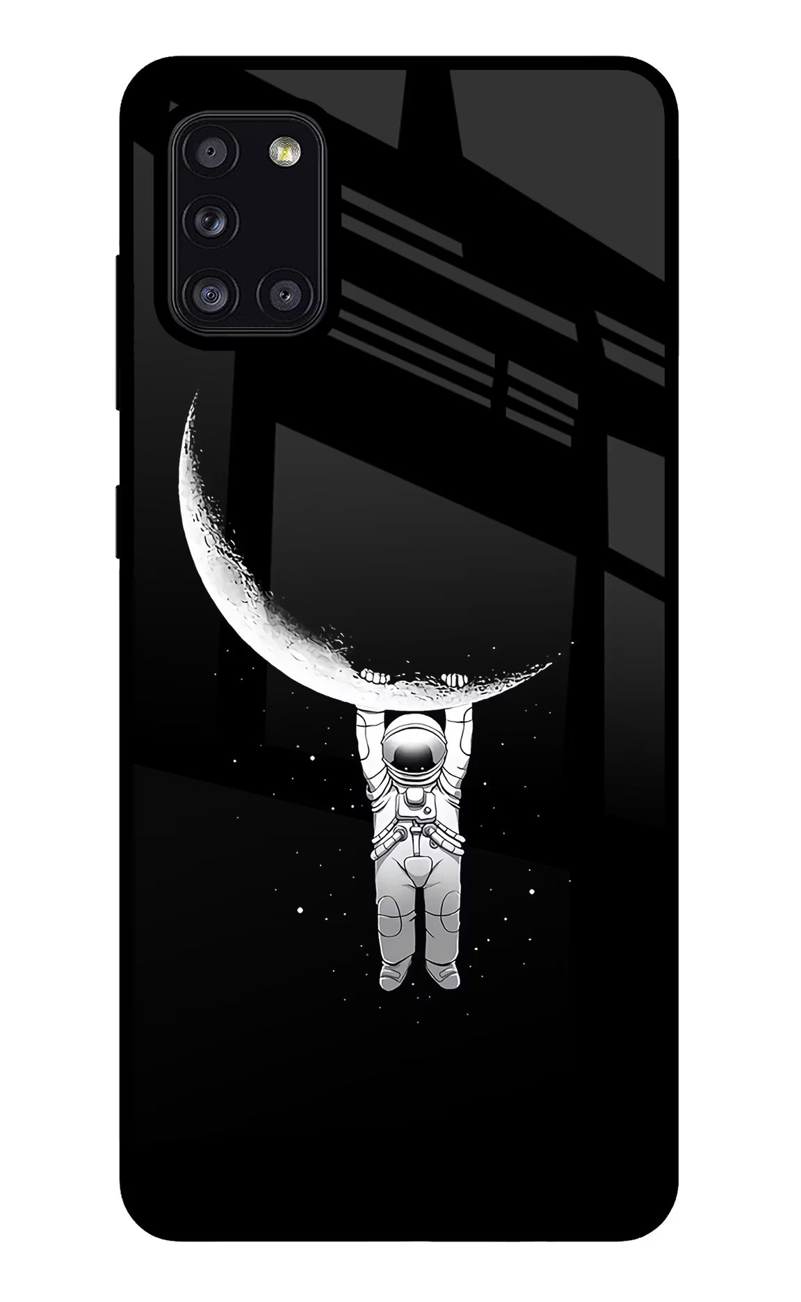 Moon Space Samsung A31 Glass Case - Moon Space Samsung A31 Glass Case Moon Space Samsung A31 Glass Case