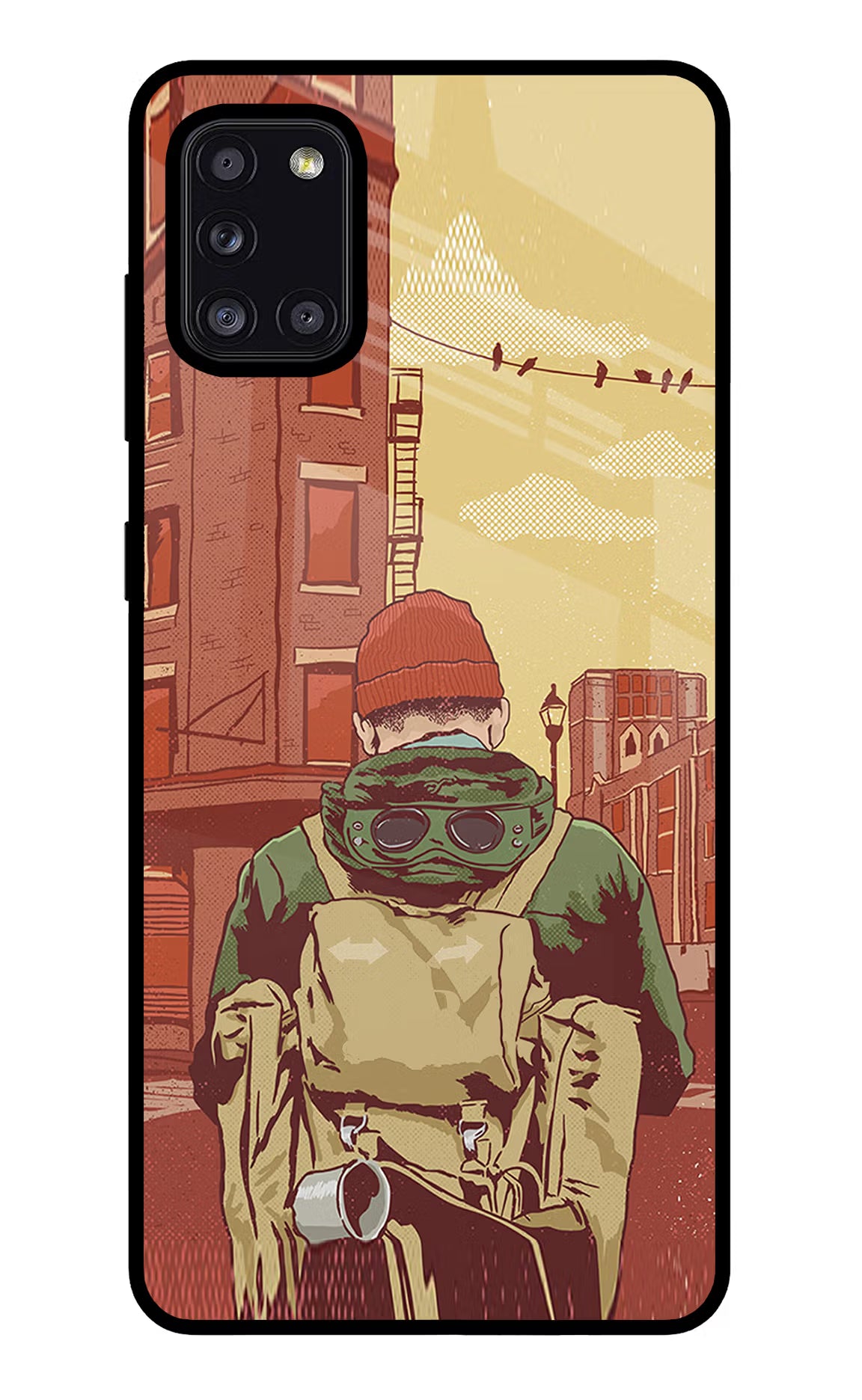 Adventurous Samsung A31 Back Cover - Adventurous Samsung A31 Glass Case Back Cover by Casekaro Adventurous Samsung A31 Glass Case Back Cover by Casekaro