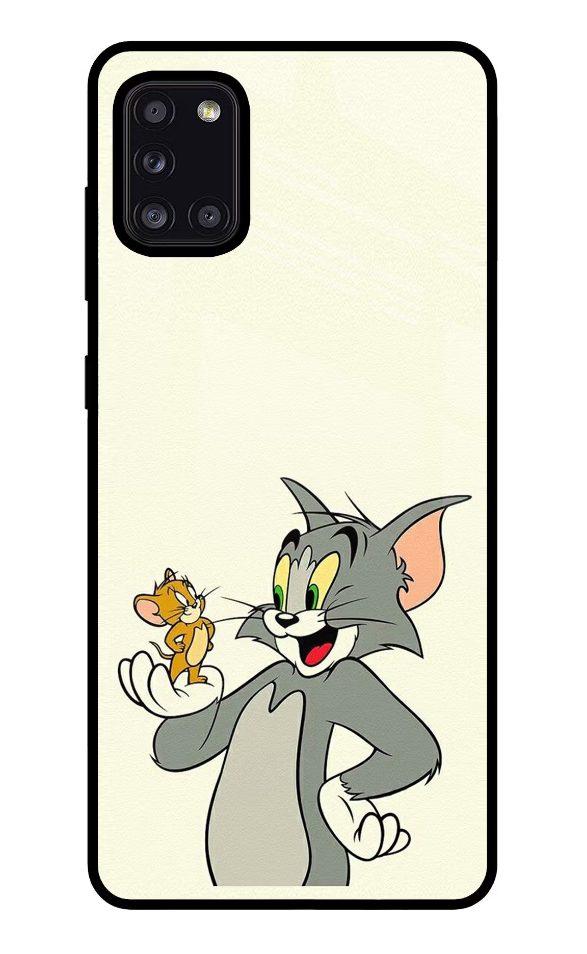 Tom & Jerry Samsung A31 Back Cover - Tom & Jerry Samsung A31 Glass Case Back Cover by Casekaro Tom & Jerry Samsung A31 Glass Case Back Cover by Casekaro