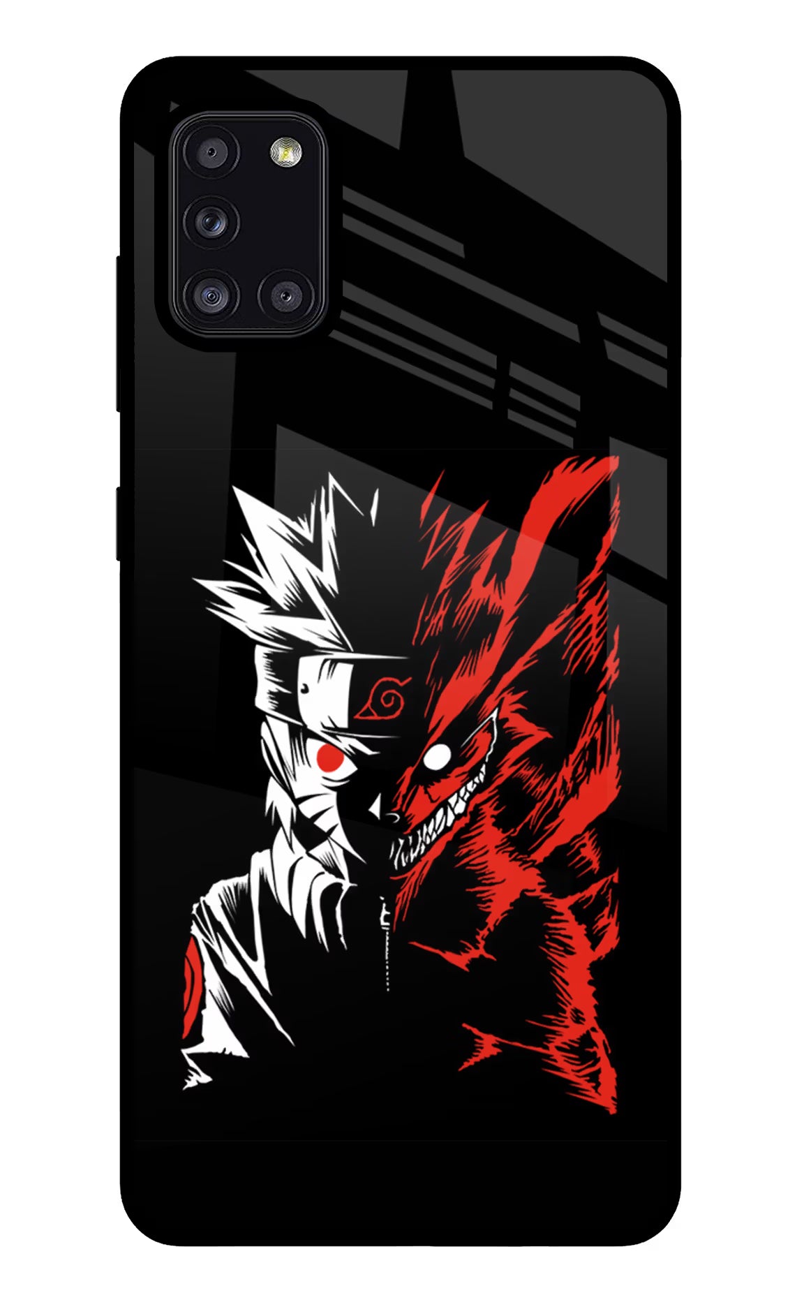 Naruto Two Face Samsung A31 Back Cover - Naruto Two Face Samsung A31 Glass Case Back Cover by Casekaro Naruto Two Face Samsung A31 Glass Case Back Cover by Casekaro