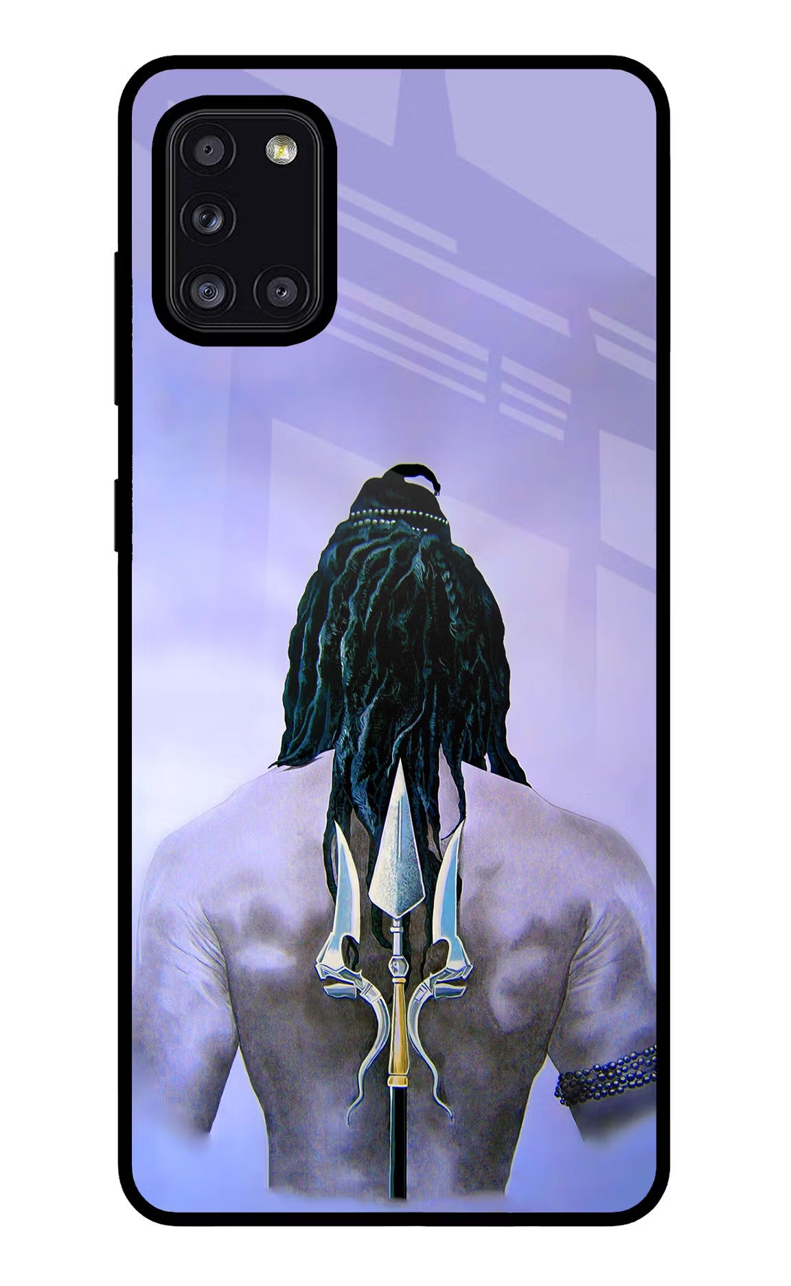 Shiva Samsung A31 Back Cover - Shiva Samsung A31 Glass Case Back Cover by Casekaro Shiva Samsung A31 Glass Case Back Cover by Casekaro