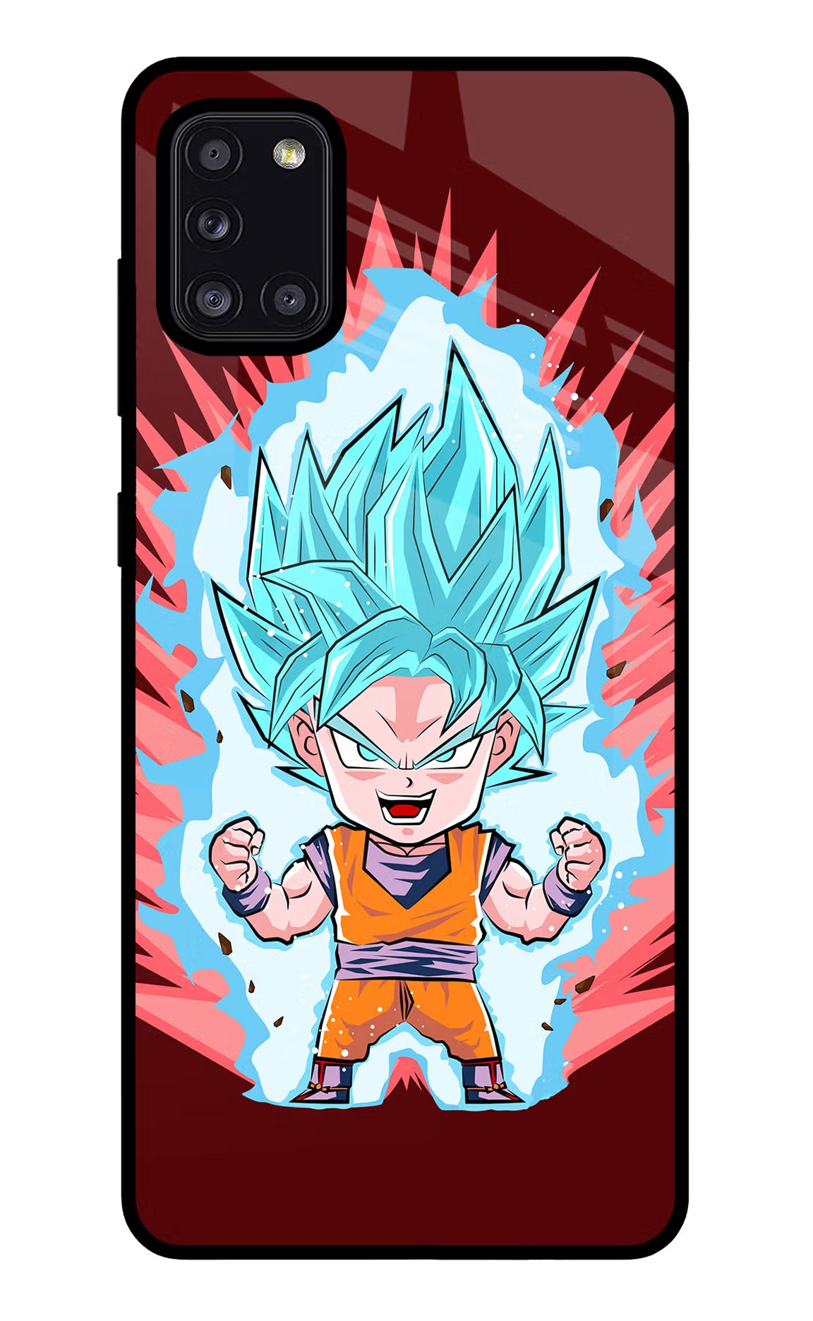 Goku Little Samsung A31 Glass Case - Goku Little Samsung A31 Glass Case Goku Little Samsung A31 Glass Case