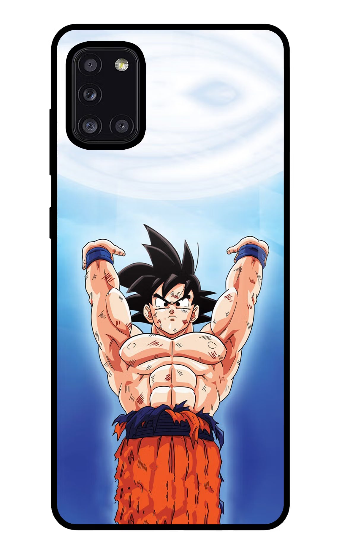 Goku Power Samsung A31 Glass Case - Goku Power Samsung A31 Glass Case Goku Power Samsung A31 Glass Case
