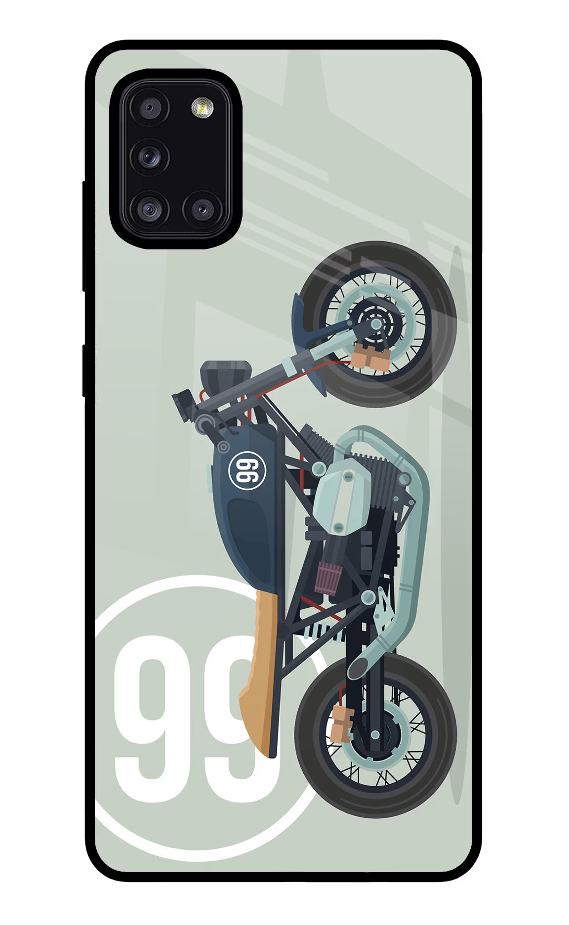 Classic Cafe Racer 99 Samsung A31 Glass Case - Classic Cafe Racer 99 Samsung A31 Glass Case Classic Cafe Racer 99 Samsung A31 Glass Case