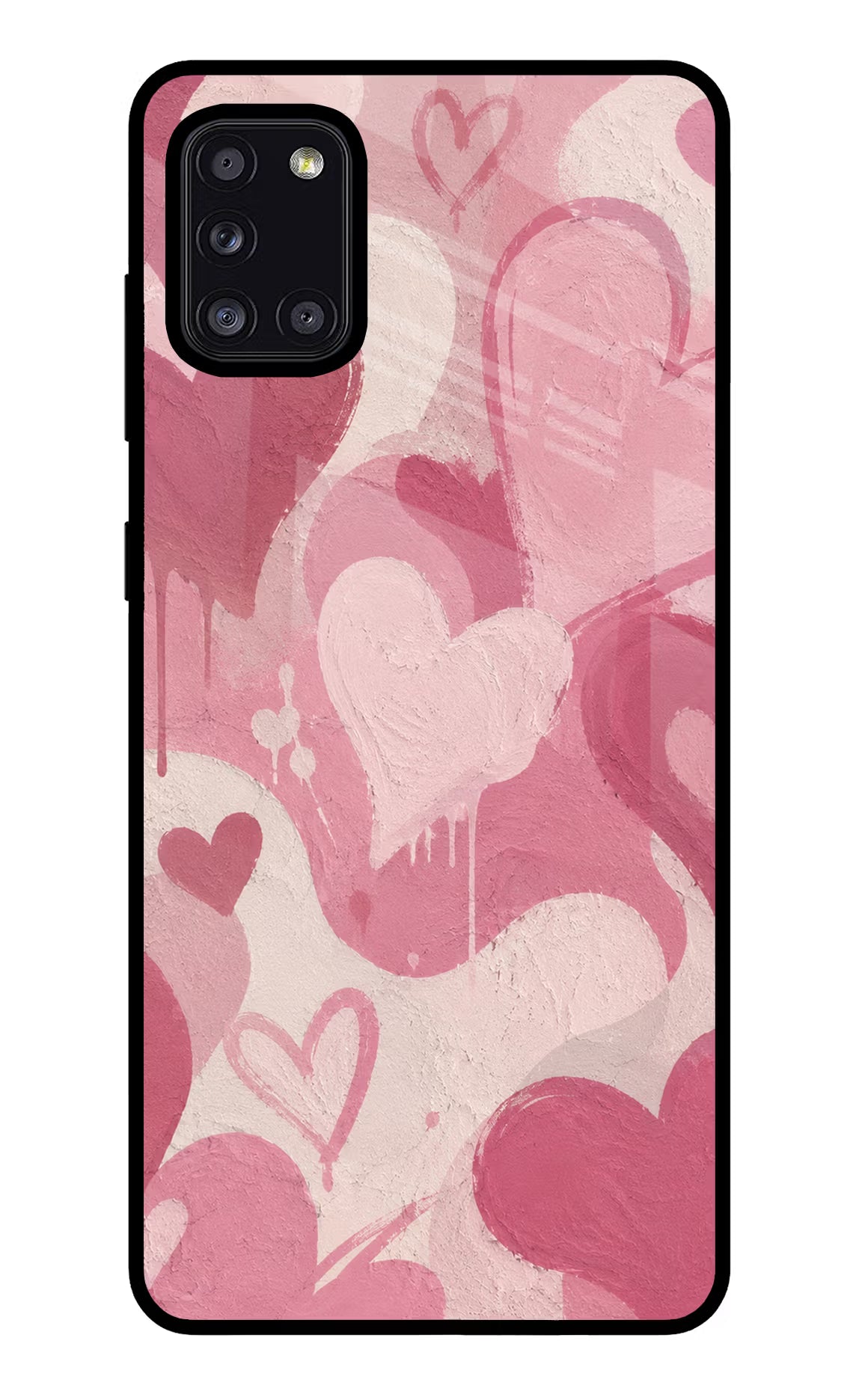 Hearty case Samsung A31 Glass Case - Hearty case Samsung A31 Glass Case Hearty case Samsung A31 Glass Case