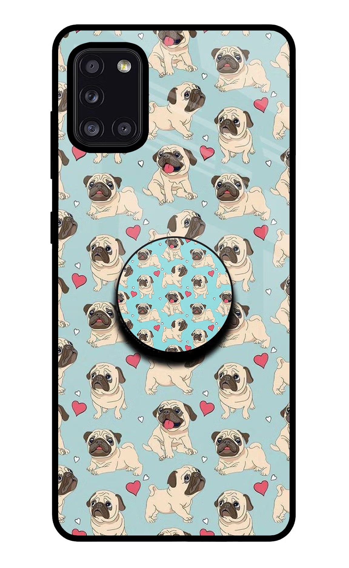 Pug Dog Samsung A31 Pop Case - Pug Dog Samsung A31 Pop Case by Casekaro Pug Dog Samsung A31 Pop Case by Casekaro
