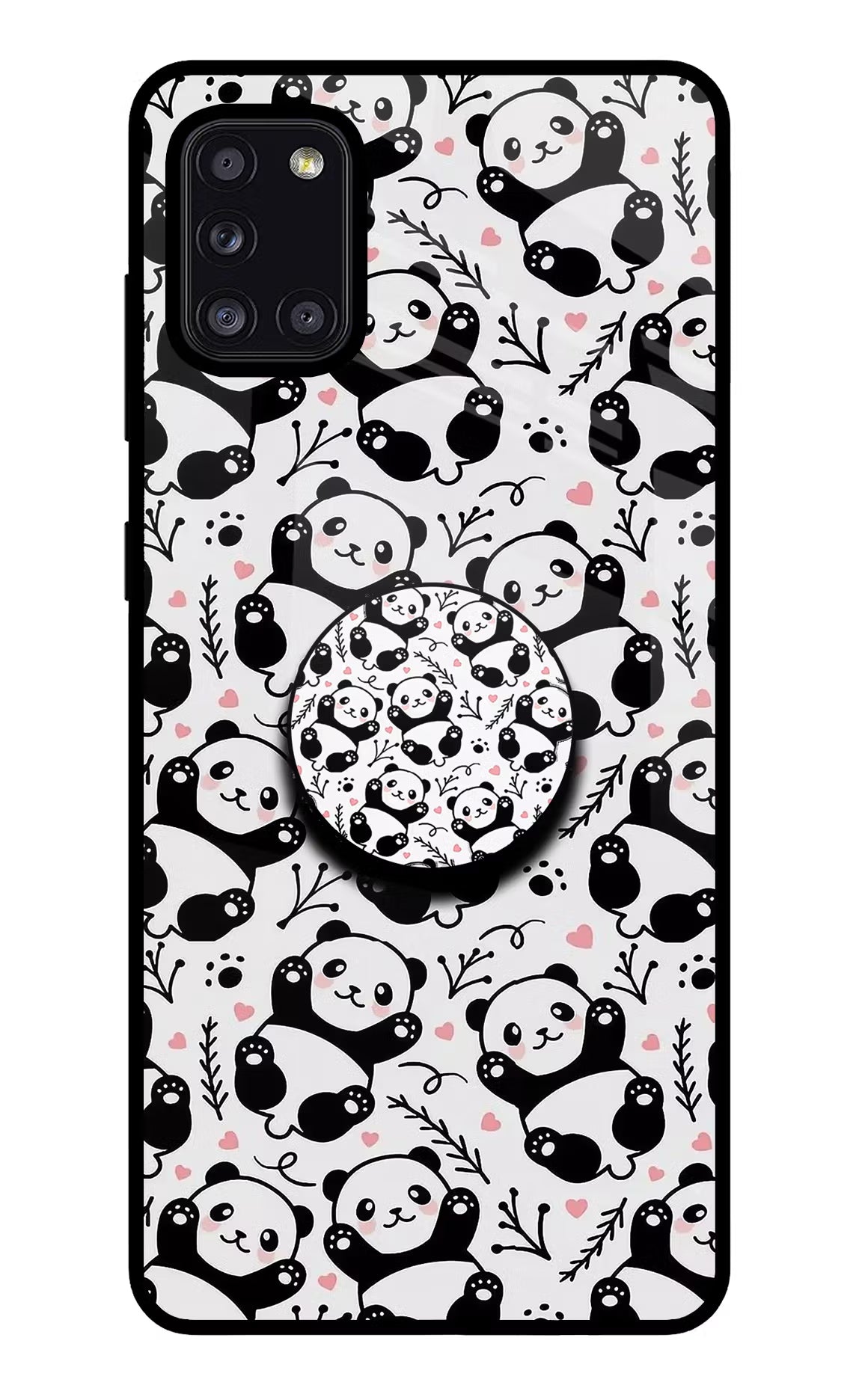 Cute Panda Samsung A31 Pop Case - Cute Panda Samsung A31 Pop Case by Casekaro Cute Panda Samsung A31 Pop Case by Casekaro