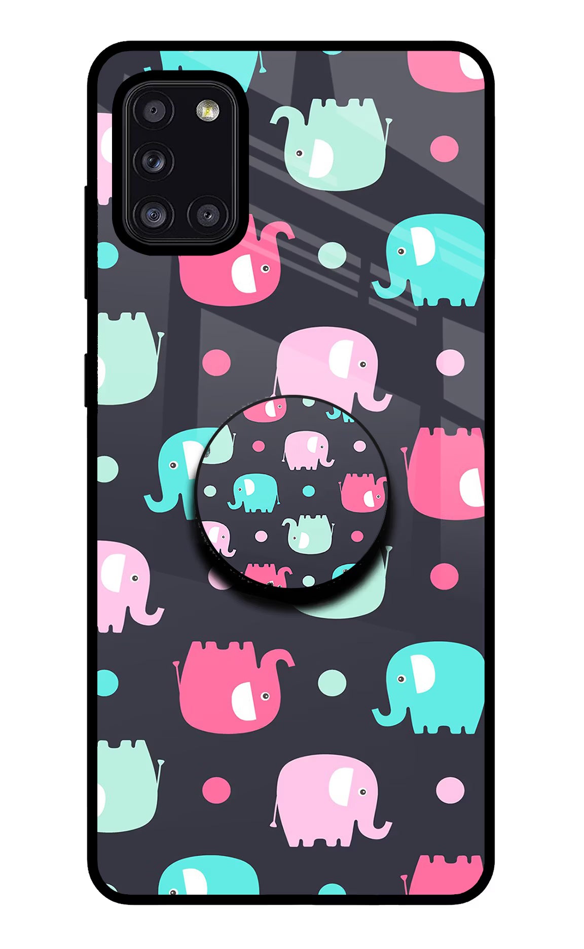 Baby Elephants Samsung A31 Pop Case - Baby Elephants Samsung A31 Pop Case by Casekaro Baby Elephants Samsung A31 Pop Case by Casekaro