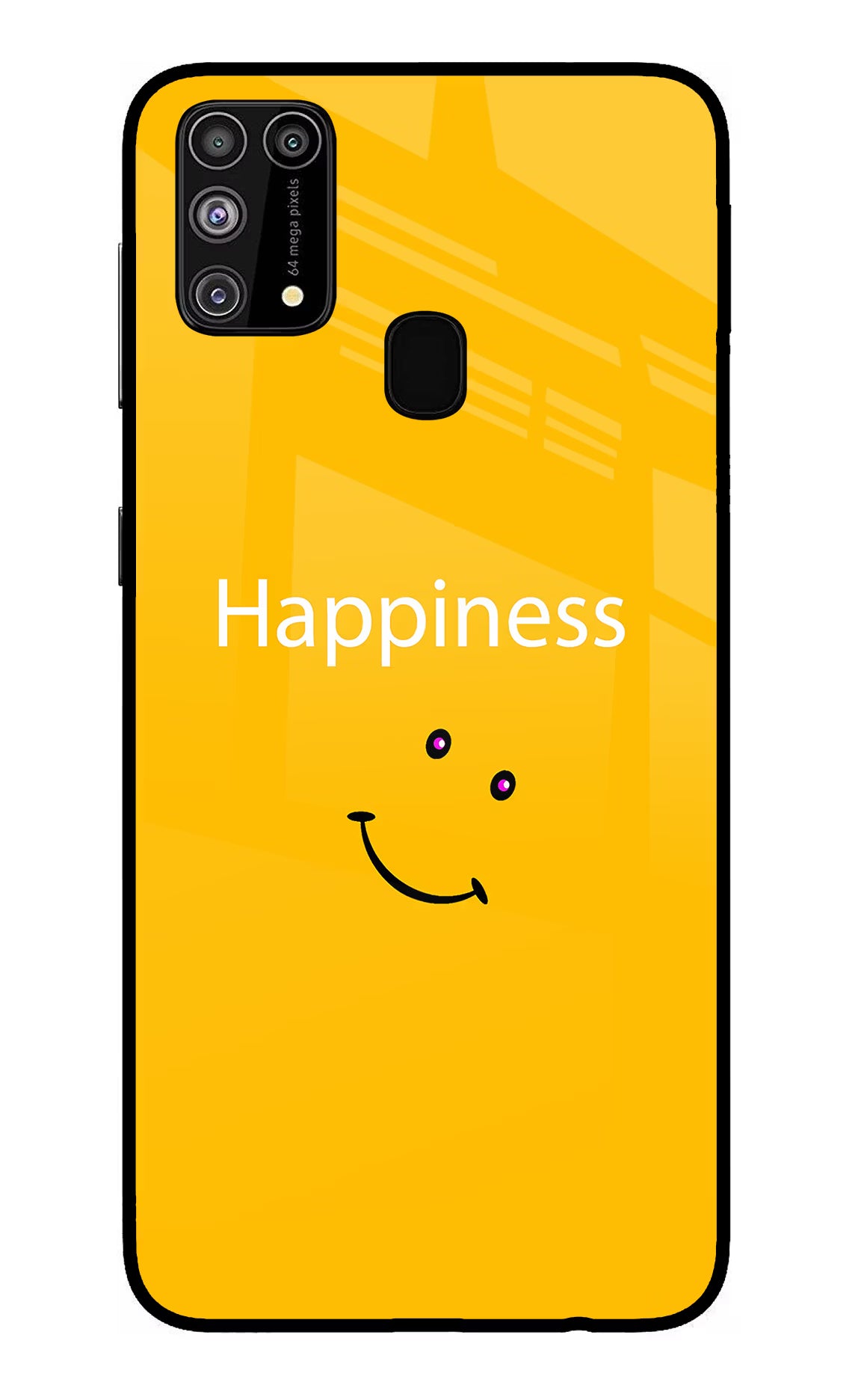Happiness With Smiley Samsung M31/F41 Glass Case - Happiness With Smiley Samsung M31/F41 Glass Case Happiness With Smiley Samsung M31/F41 Glass Case