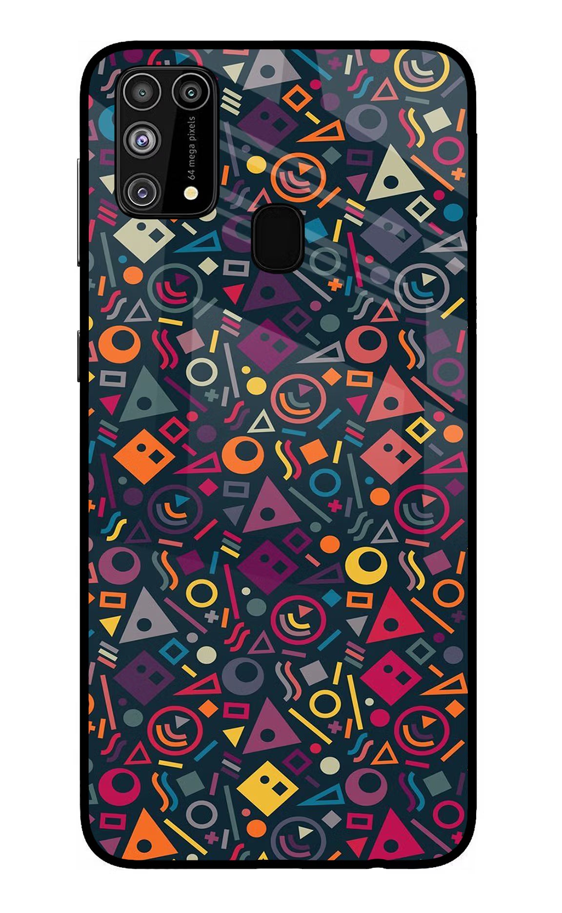 Geometric Abstract Samsung M31/F41 Back Cover - Geometric Abstract Samsung M31/F41 Glass Case Back Cover by Casekaro Geometric Abstract Samsung M31/F41 Glass Case Back Cover by Casekaro