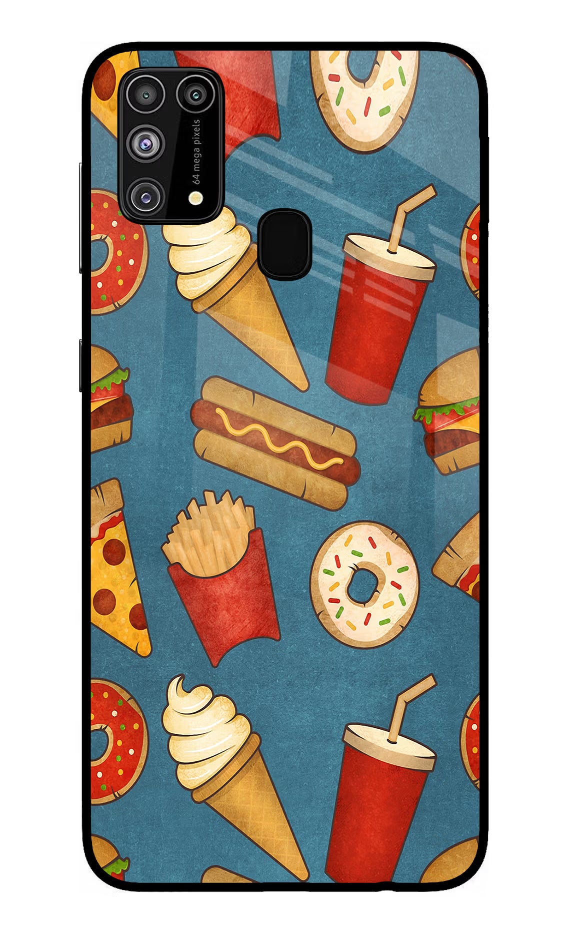 Foodie Samsung M31/F41 Back Cover - Foodie Samsung M31/F41 Glass Case Back Cover by Casekaro Foodie Samsung M31/F41 Glass Case Back Cover by Casekaro
