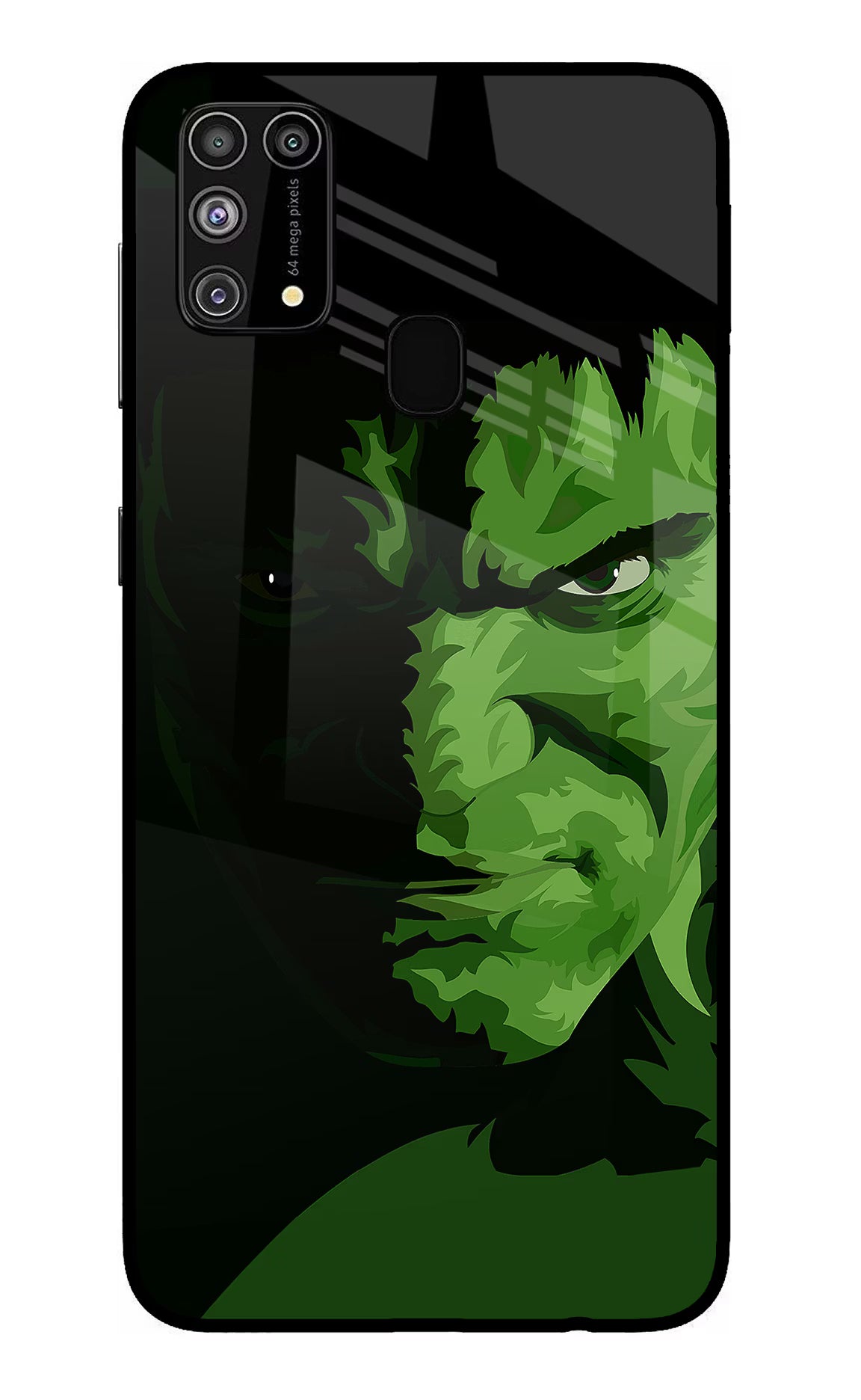 HULK Samsung M31/F41 Back Cover - HULK Samsung M31/F41 Glass Case Back Cover by Casekaro HULK Samsung M31/F41 Glass Case Back Cover by Casekaro