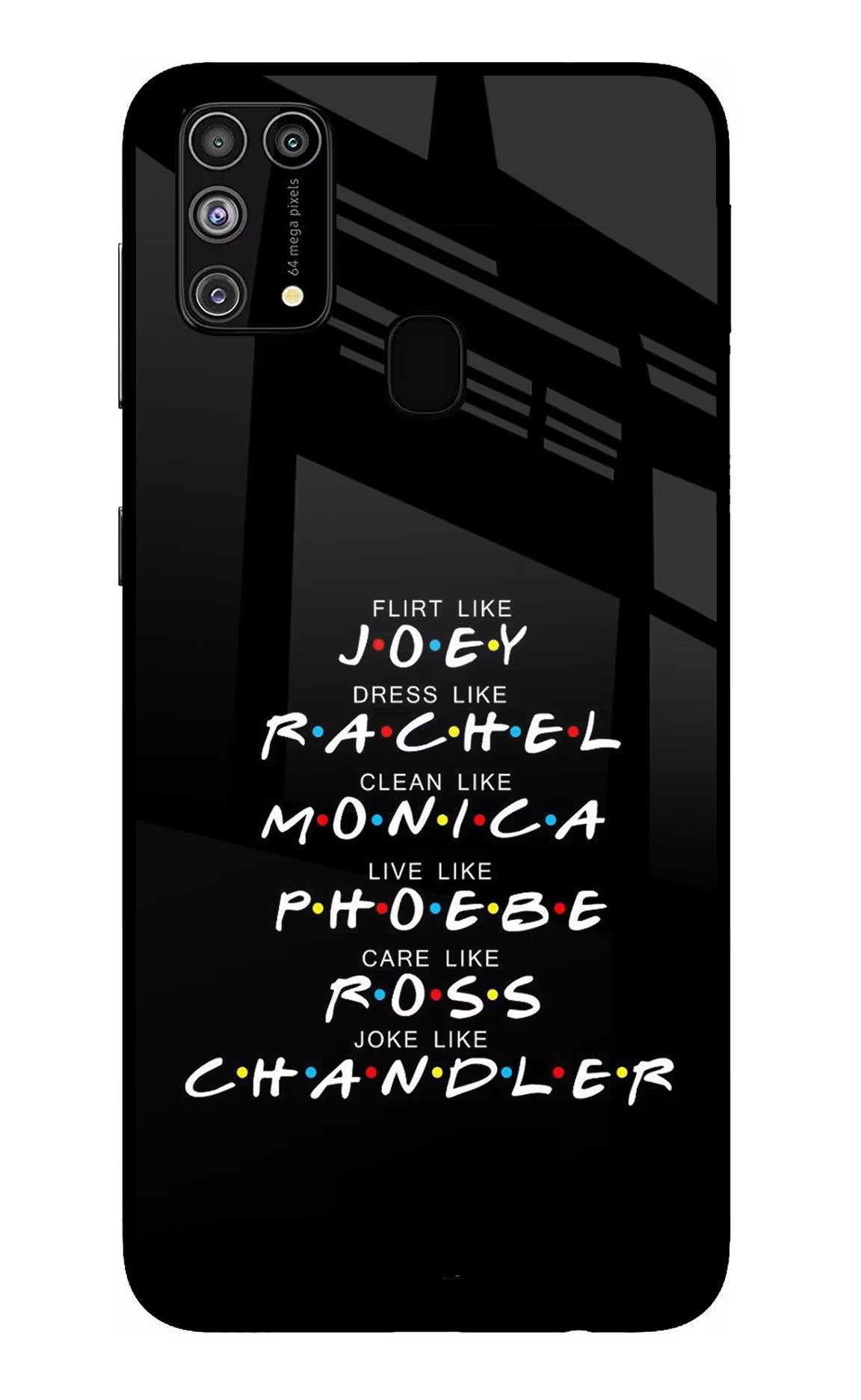FRIENDS Character Samsung M31/F41 Glass Case - FRIENDS Character Samsung M31/F41 Glass Case FRIENDS Character Samsung M31/F41 Glass Case