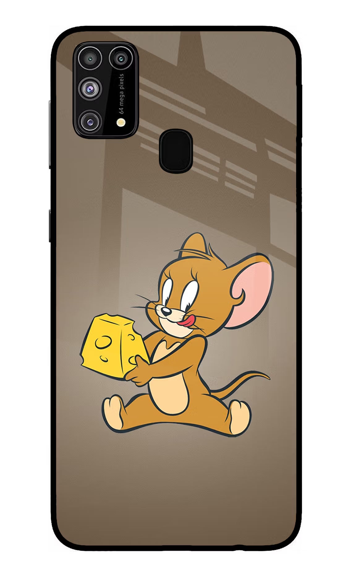 Jerry Samsung M31/F41 Back Cover - Jerry Samsung M31/F41 Glass Case Back Cover by Casekaro Jerry Samsung M31/F41 Glass Case Back Cover by Casekaro