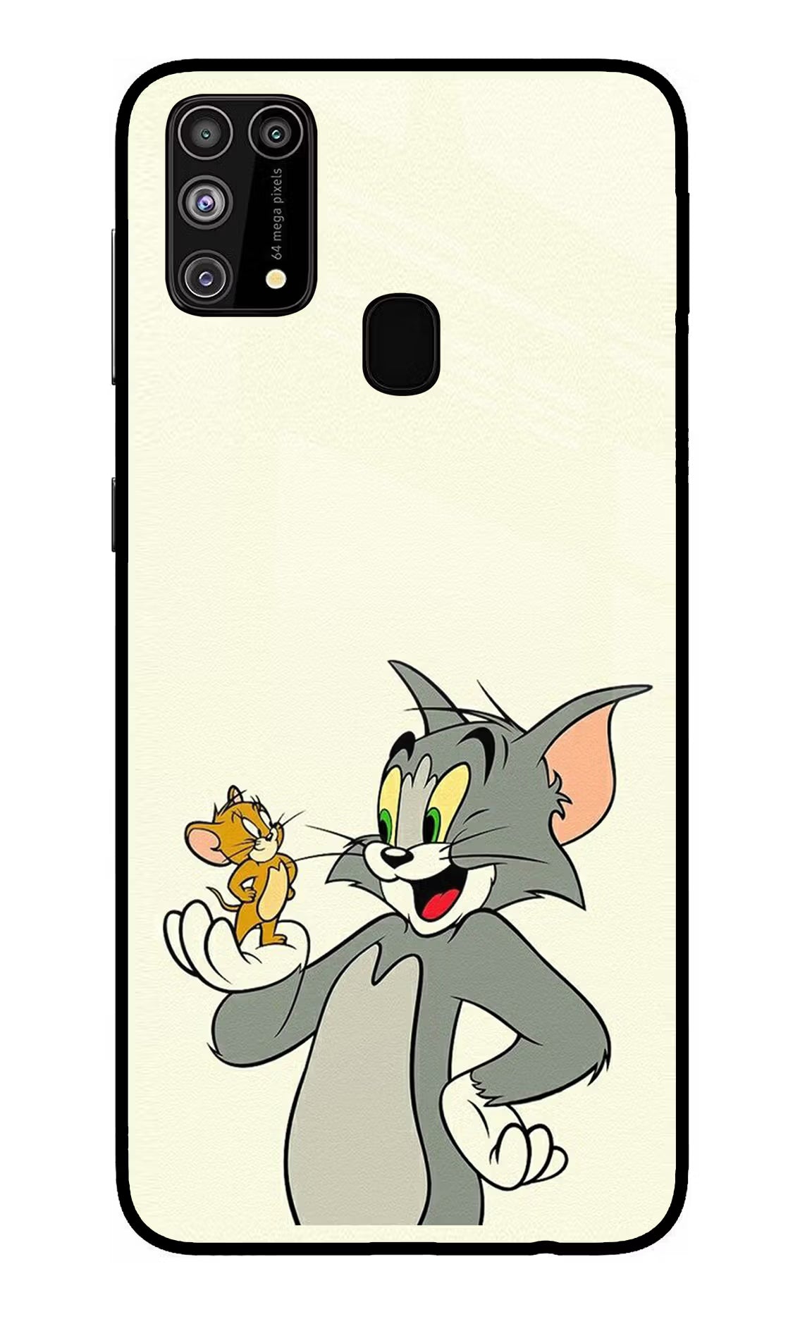 Tom & Jerry Samsung M31/F41 Back Cover - Tom & Jerry Samsung M31/F41 Glass Case Back Cover by Casekaro Tom & Jerry Samsung M31/F41 Glass Case Back Cover by Casekaro
