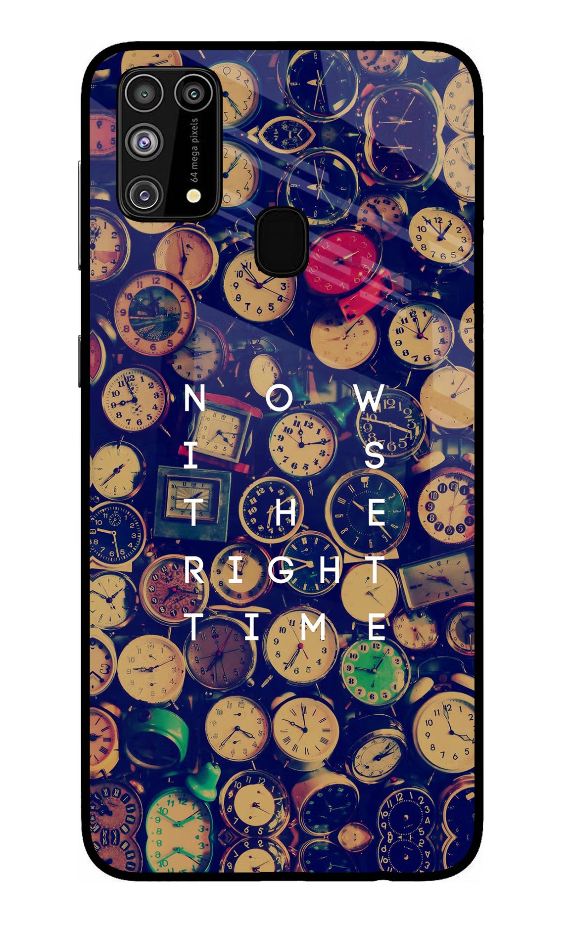 Now is the Right Time Quote Samsung M31/F41 Back Cover - Now is the Right Time Quote Samsung M31/F41 Glass Case Back Cover by Casekaro Now is the Right Time Quote Samsung M31/F41 Glass Case Back Cover by Casekaro
