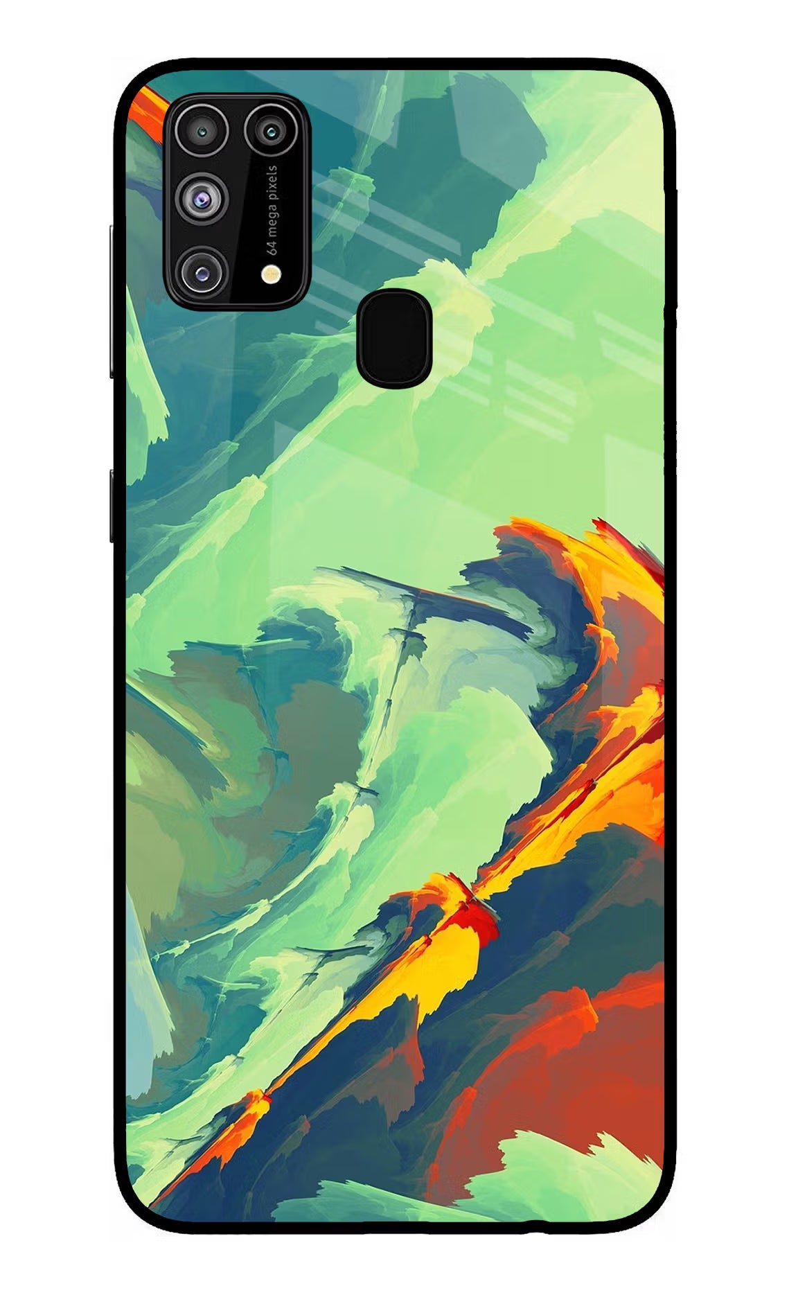 Paint Art Samsung M31/F41 Back Cover - Paint Art Samsung M31/F41 Glass Case Back Cover by Casekaro Paint Art Samsung M31/F41 Glass Case Back Cover by Casekaro