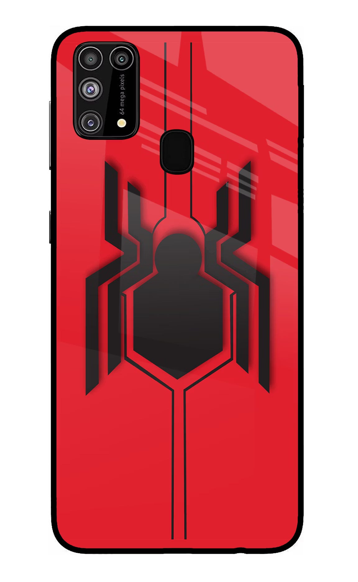Spider Samsung M31/F41 Back Cover - Spider Samsung M31/F41 Glass Case Back Cover by Casekaro Spider Samsung M31/F41 Glass Case Back Cover by Casekaro