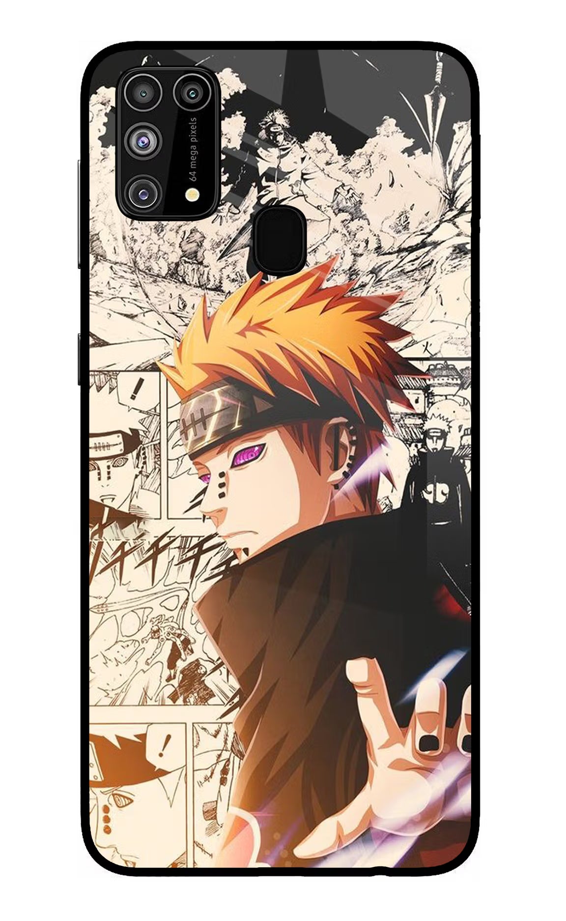 Pain Anime Samsung M31/F41 Back Cover - Pain Anime Samsung M31/F41 Glass Case Back Cover by Casekaro Pain Anime Samsung M31/F41 Glass Case Back Cover by Casekaro