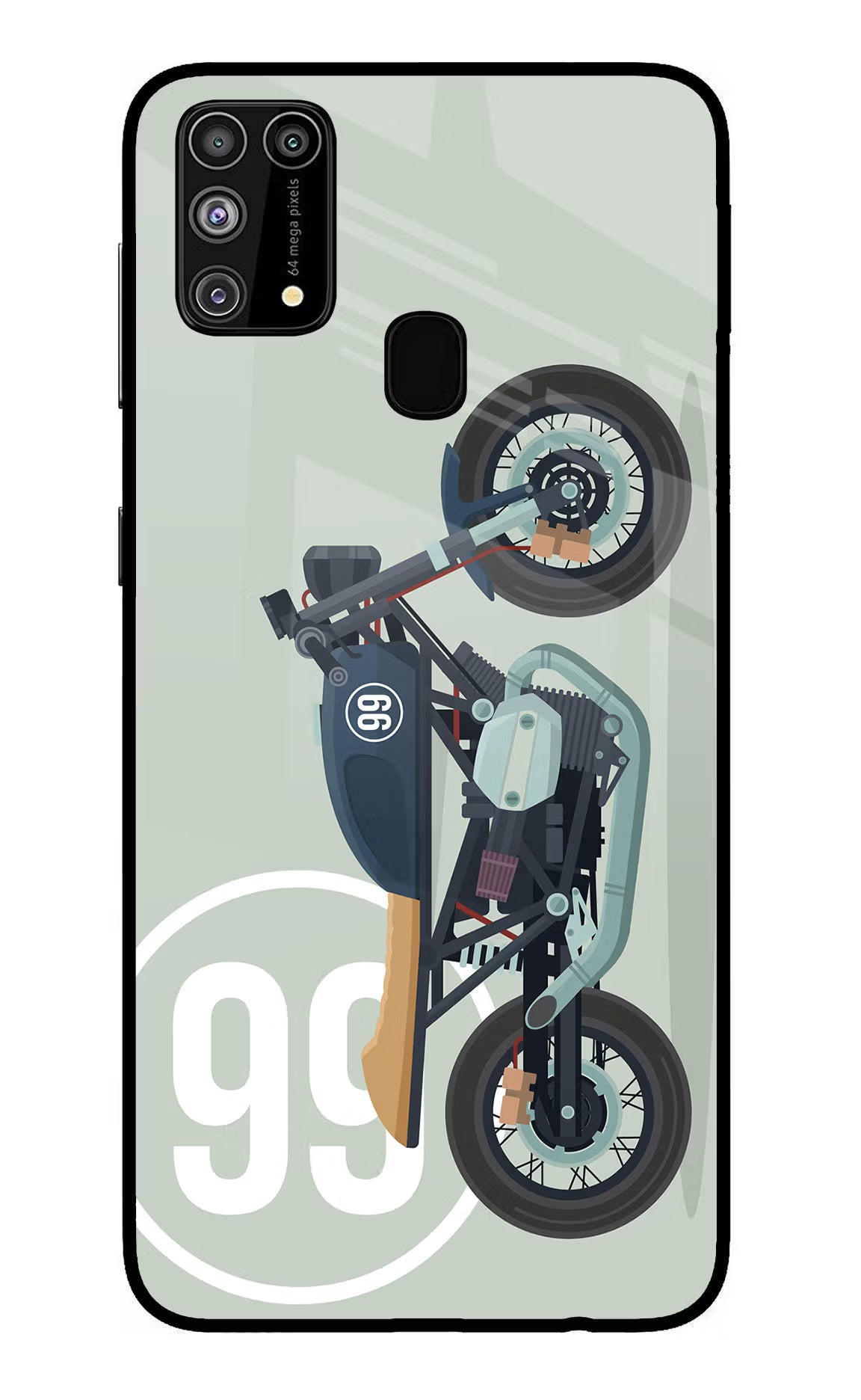 Classic Cafe Racer 99 Samsung M31/F41 Glass Case - Classic Cafe Racer 99 Samsung M31/F41 Glass Case Classic Cafe Racer 99 Samsung M31/F41 Glass Case