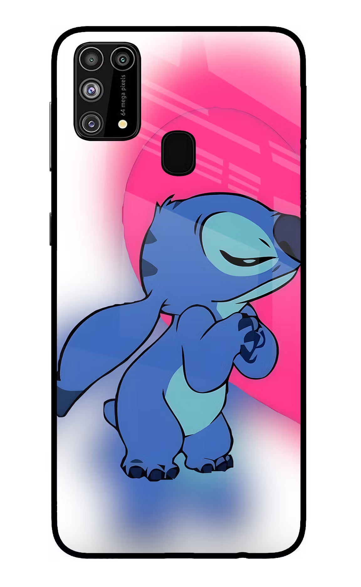 Stitch Hug Samsung M31/F41 Glass Case - Stitch Hug Samsung M31/F41 Glass Case Stitch Hug Samsung M31/F41 Glass Case